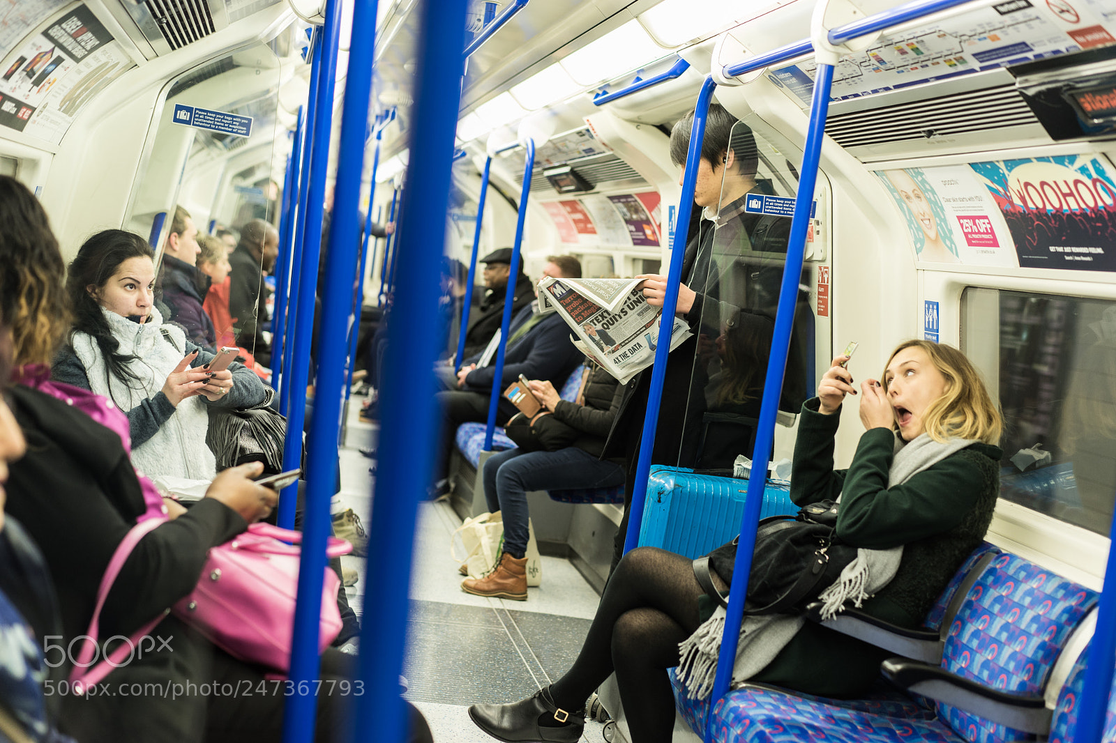 Sony a7 II sample photo. London underground photography