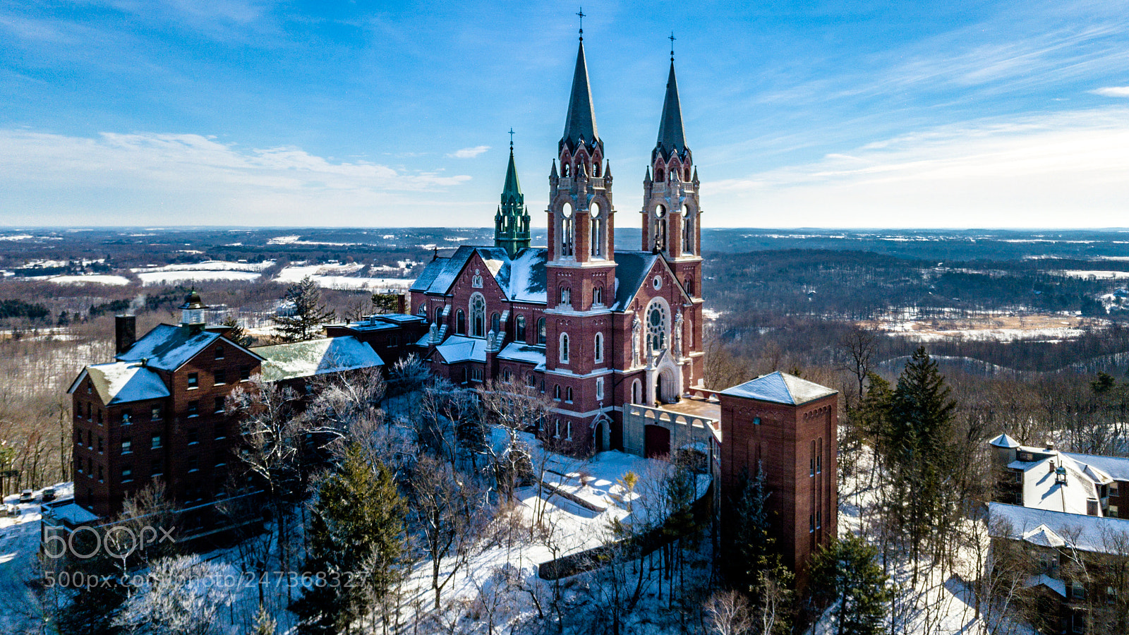 DJI FC220 sample photo. Holy hill side view photography