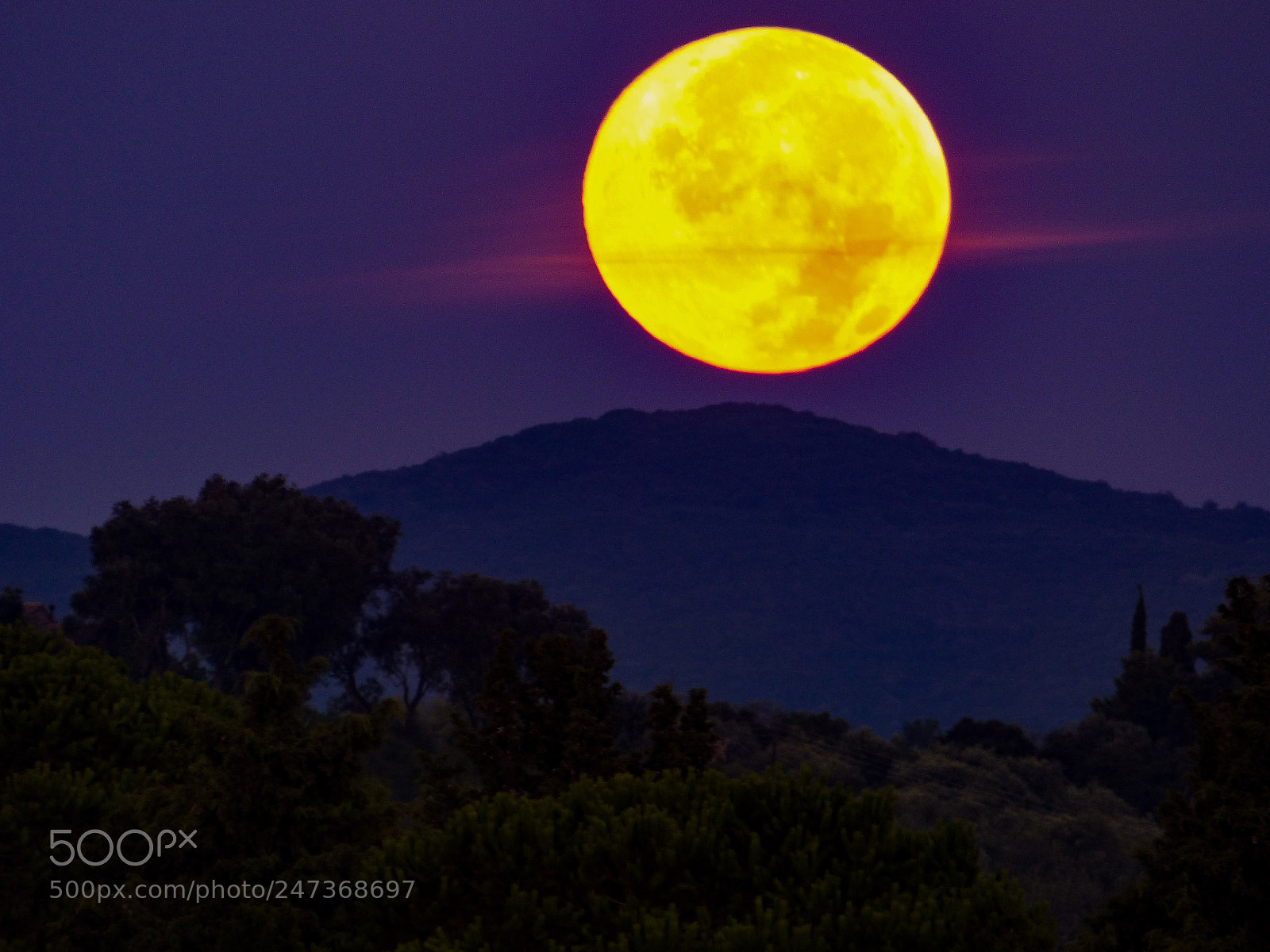 Panasonic DMC-FZ72 sample photo. Full moon corfu island photography
