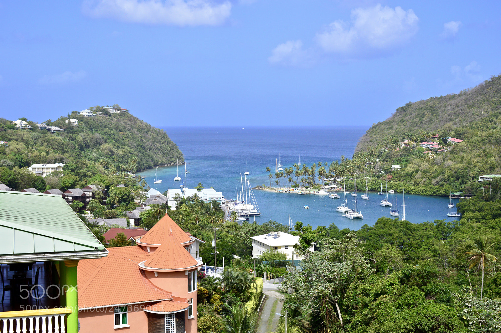 Nikon D3200 sample photo. Marigot bay, st. lucia photography