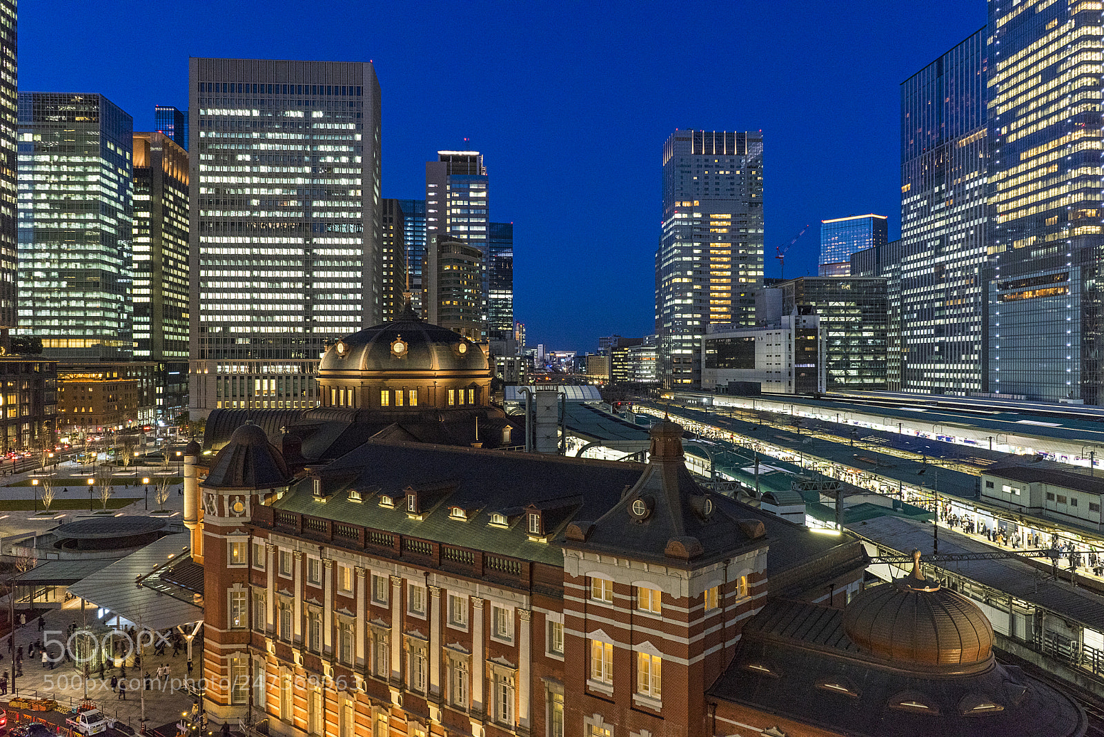 Sony a7R sample photo. Tokyo station photography