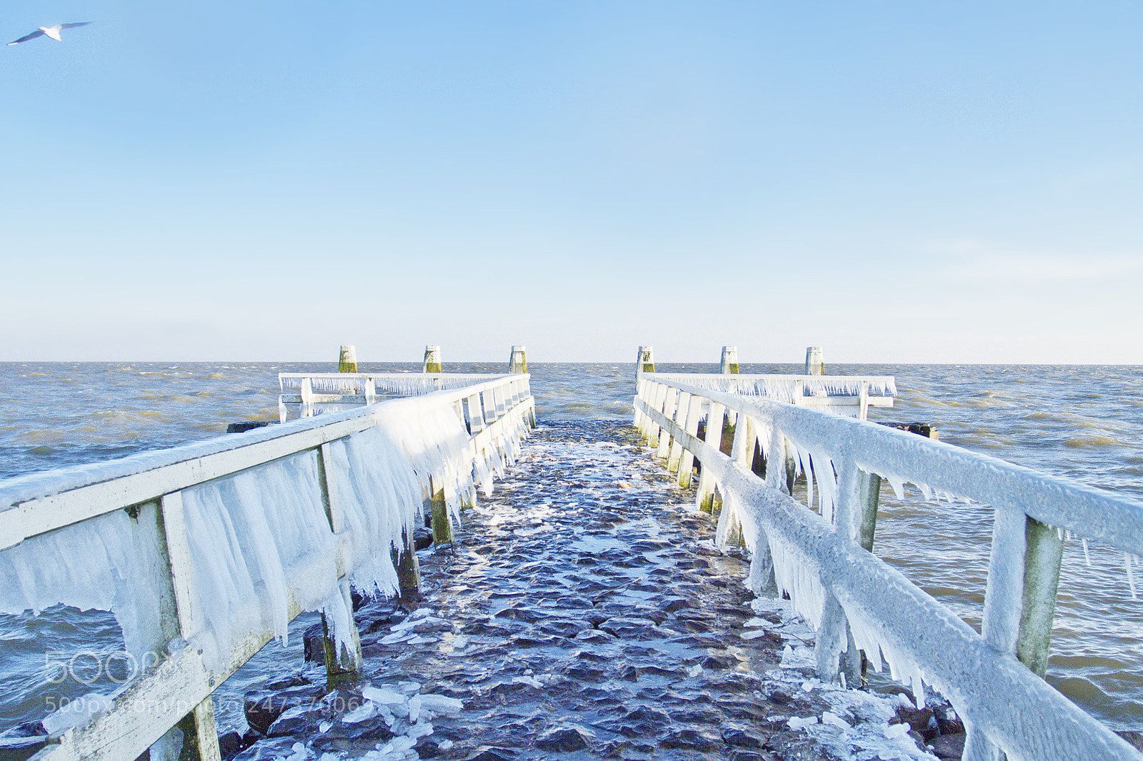Canon EOS 7D sample photo. Ijsselmeer in the cold photography