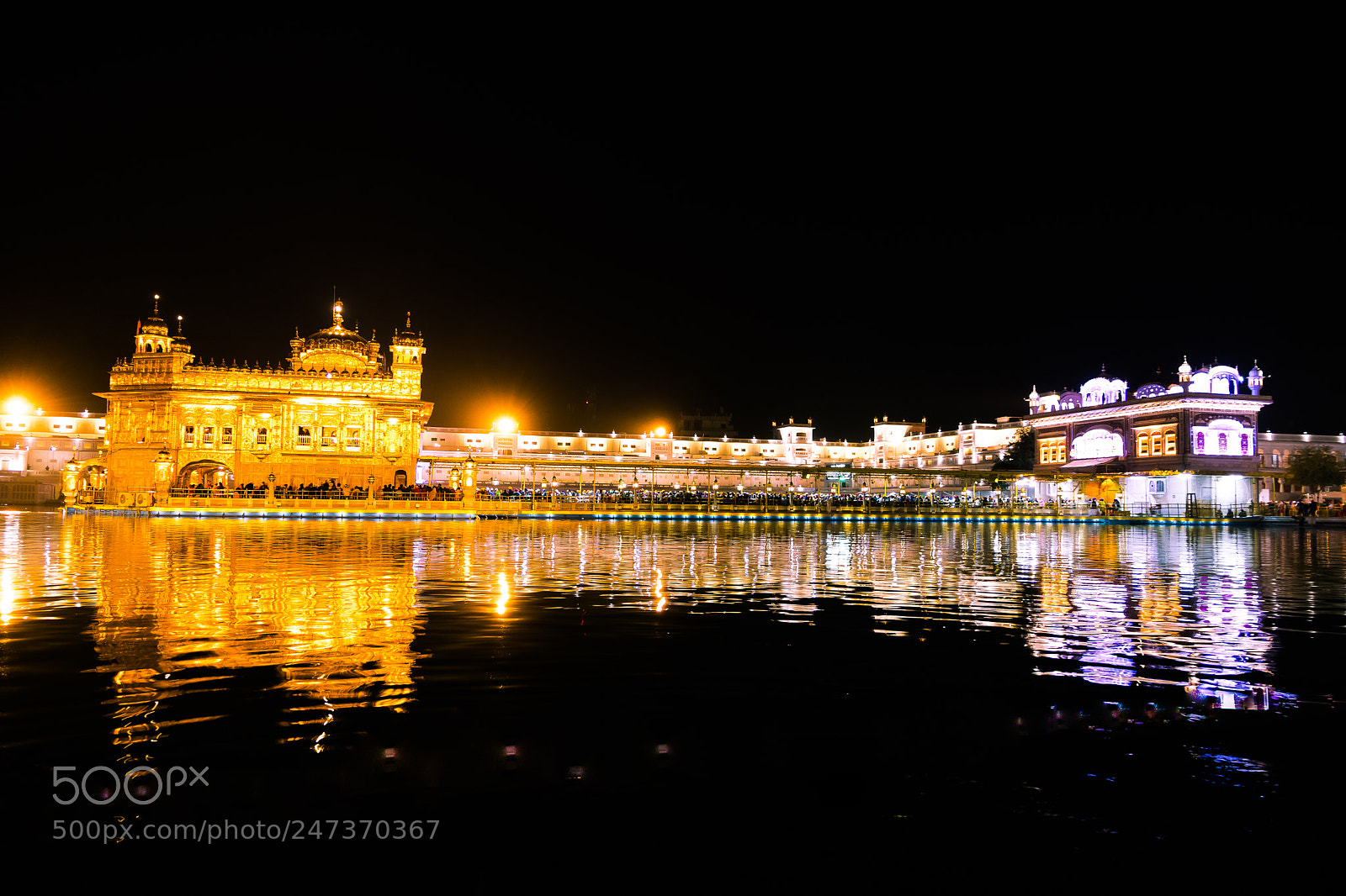 Canon EOS 80D sample photo. Golden temple at night photography