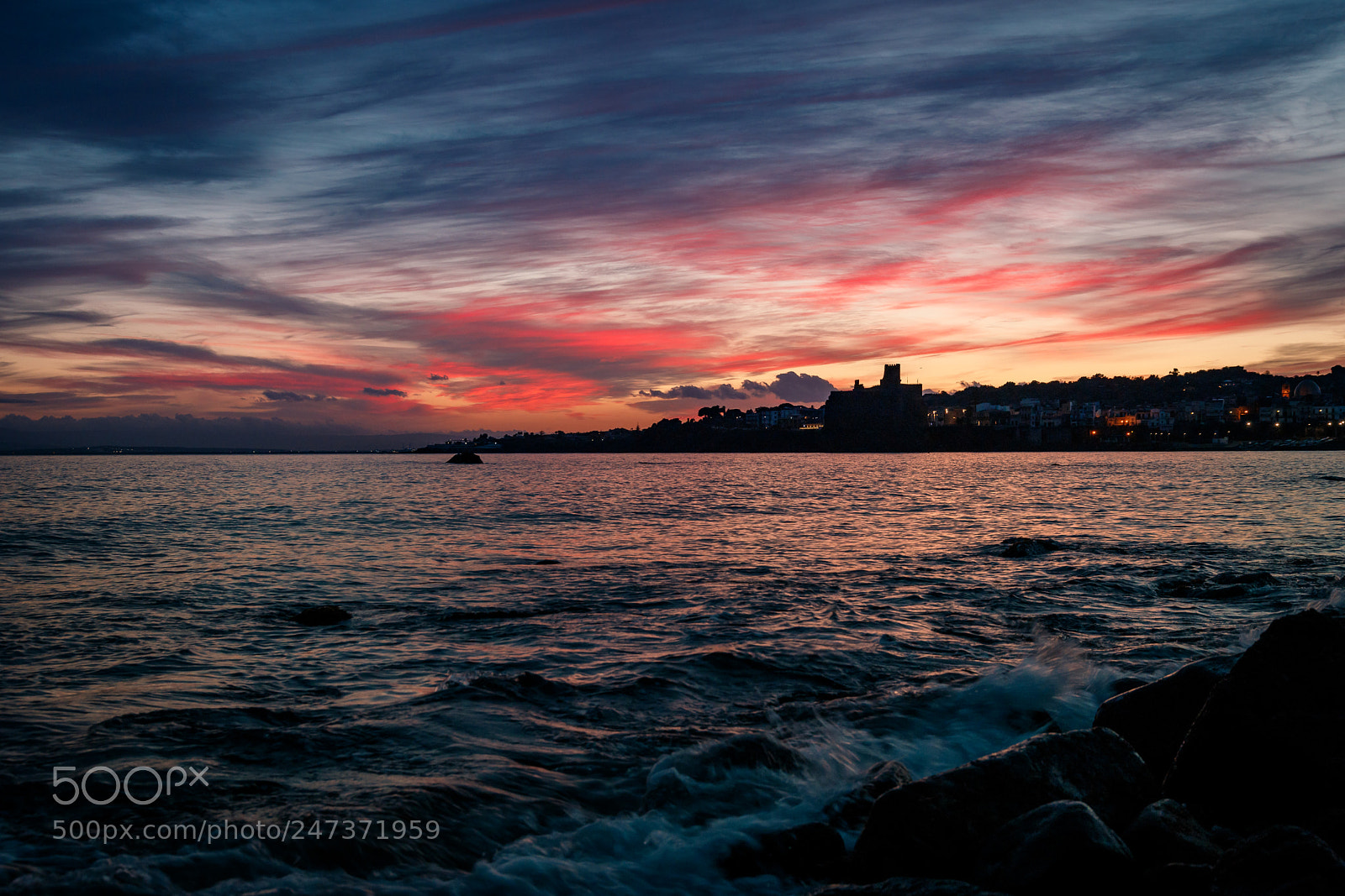 Canon EOS 6D Mark II sample photo. Sunset over the castle photography
