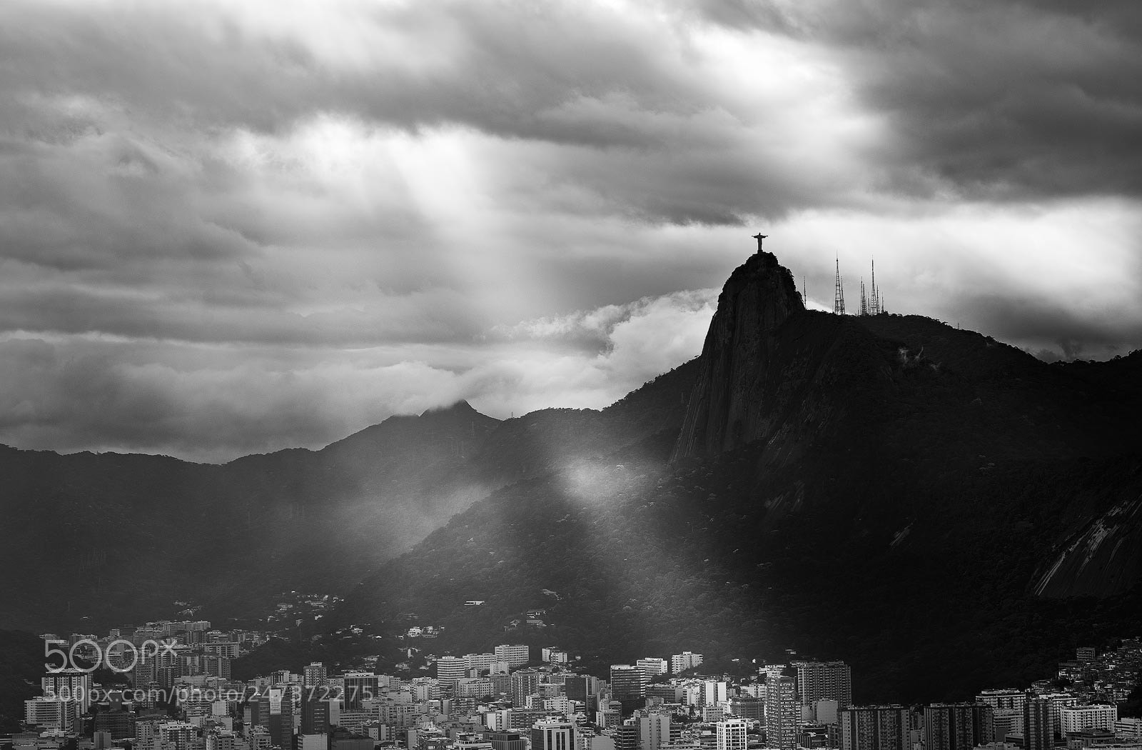 Sony a7 II sample photo. Christ the redeemer silhouette photography