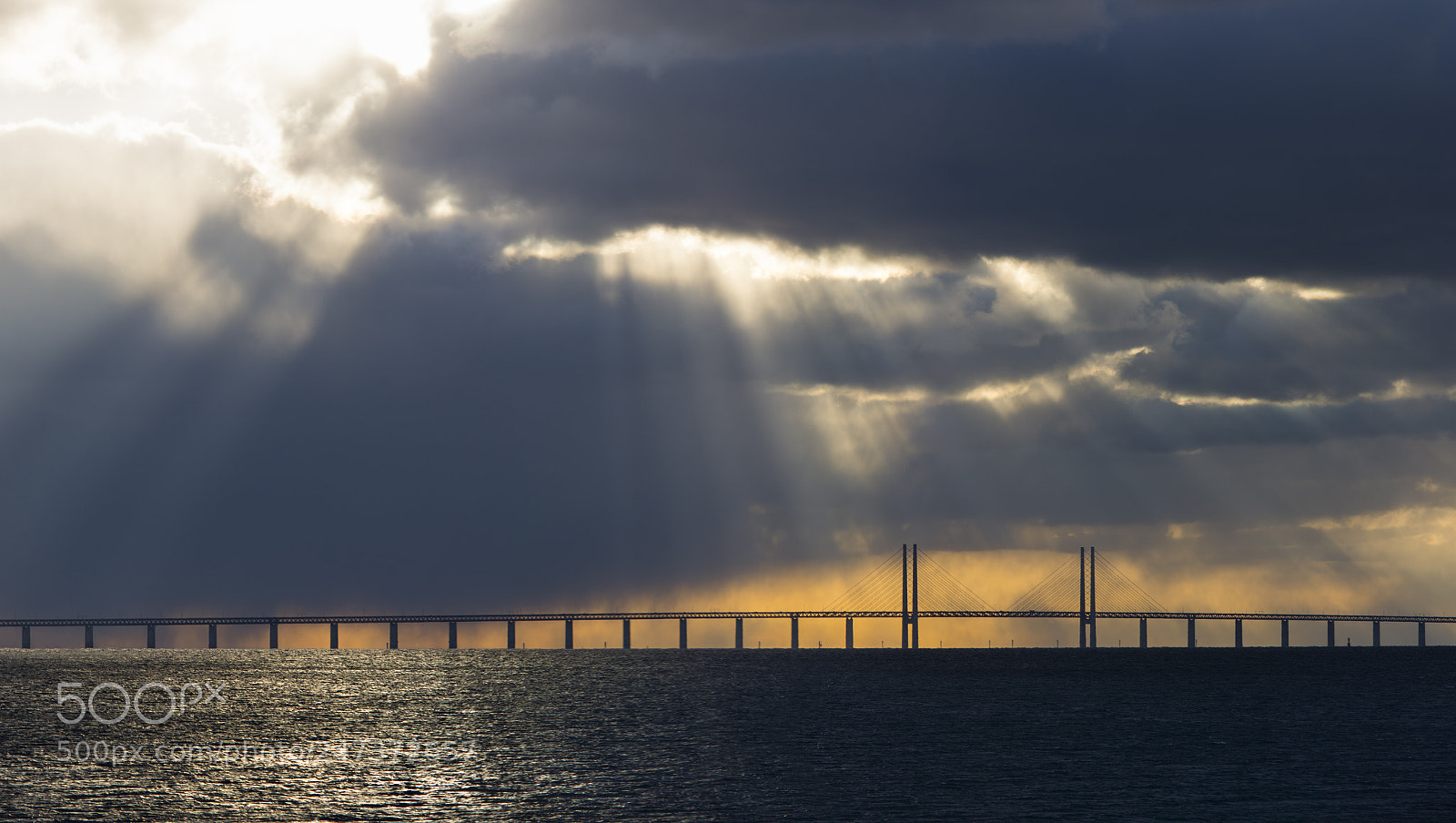 Nikon D7100 sample photo. Oresunds bridge photography