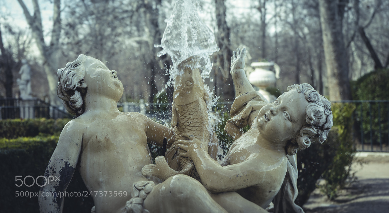 Sony a7 sample photo. Water fountains with mythological photography