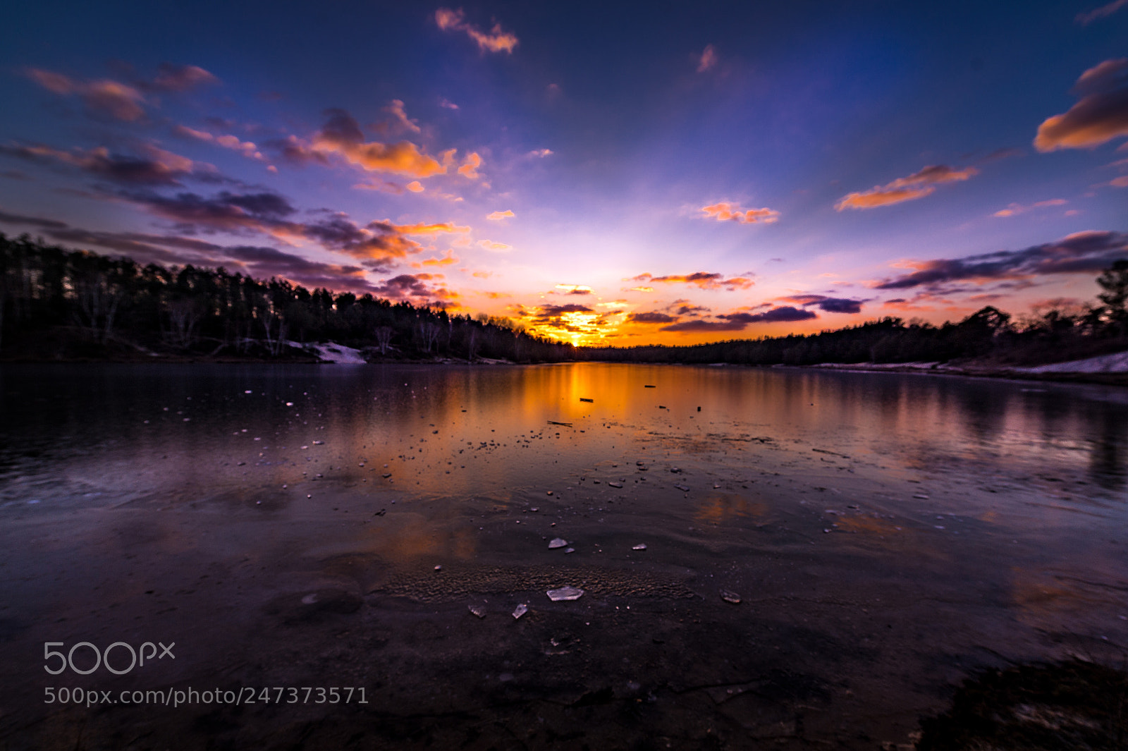 Nikon D4 sample photo. Frozen lake photography