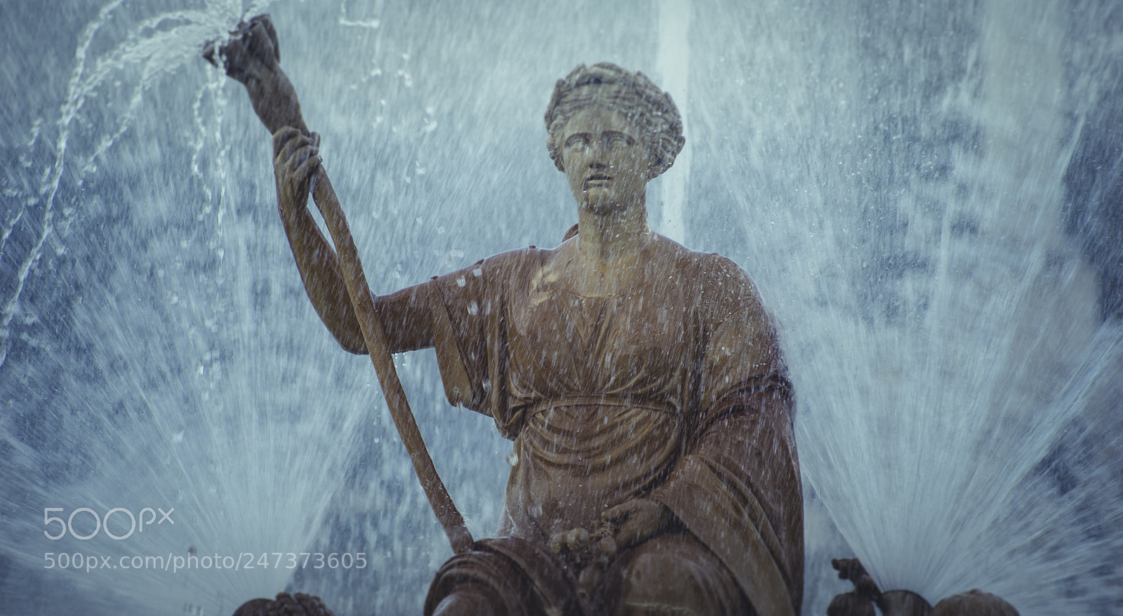 Sony a7 sample photo. Water fountains with mythological photography