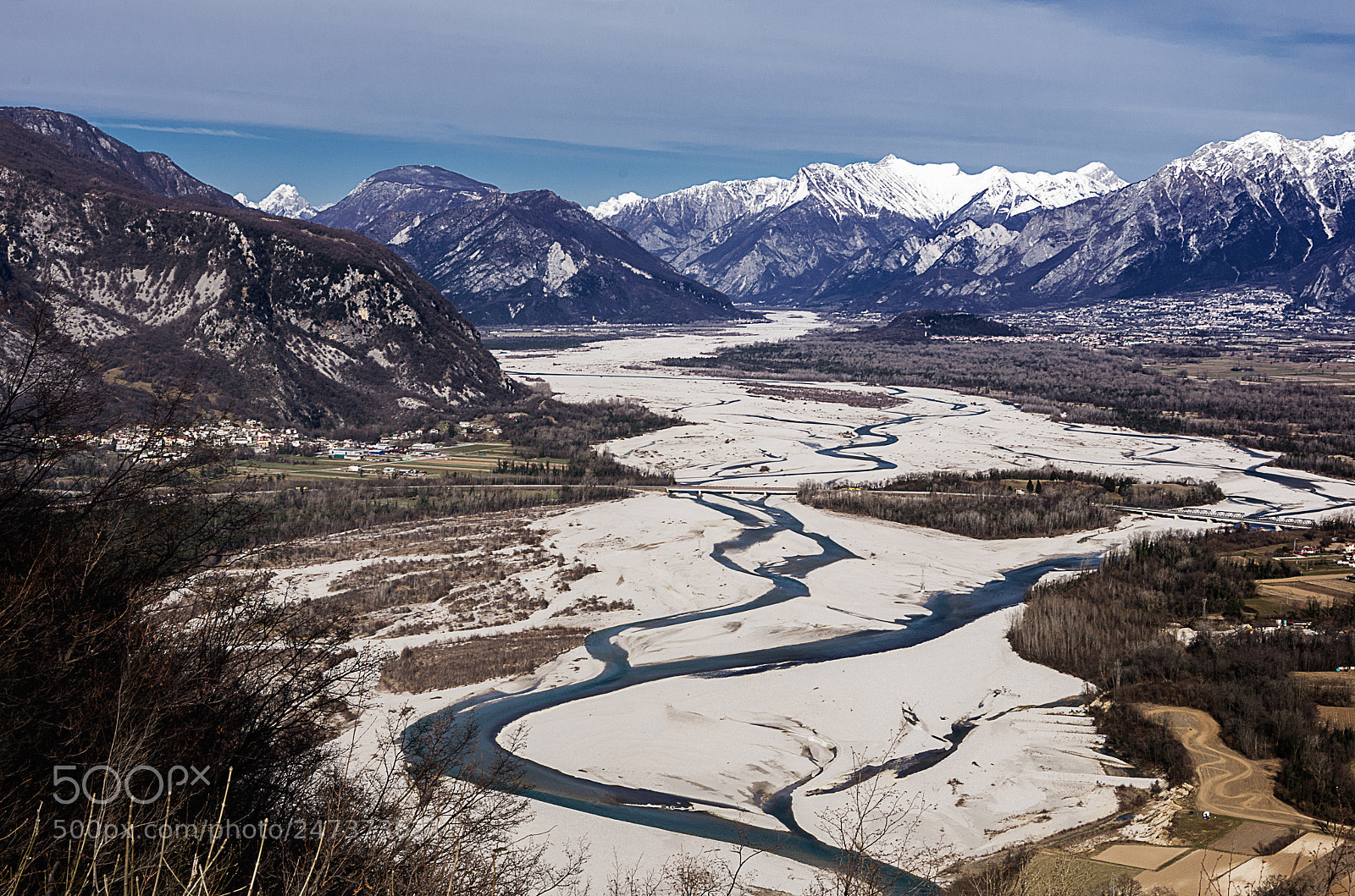 Pentax K-5 sample photo. Panorama sul tagliamento dalla photography
