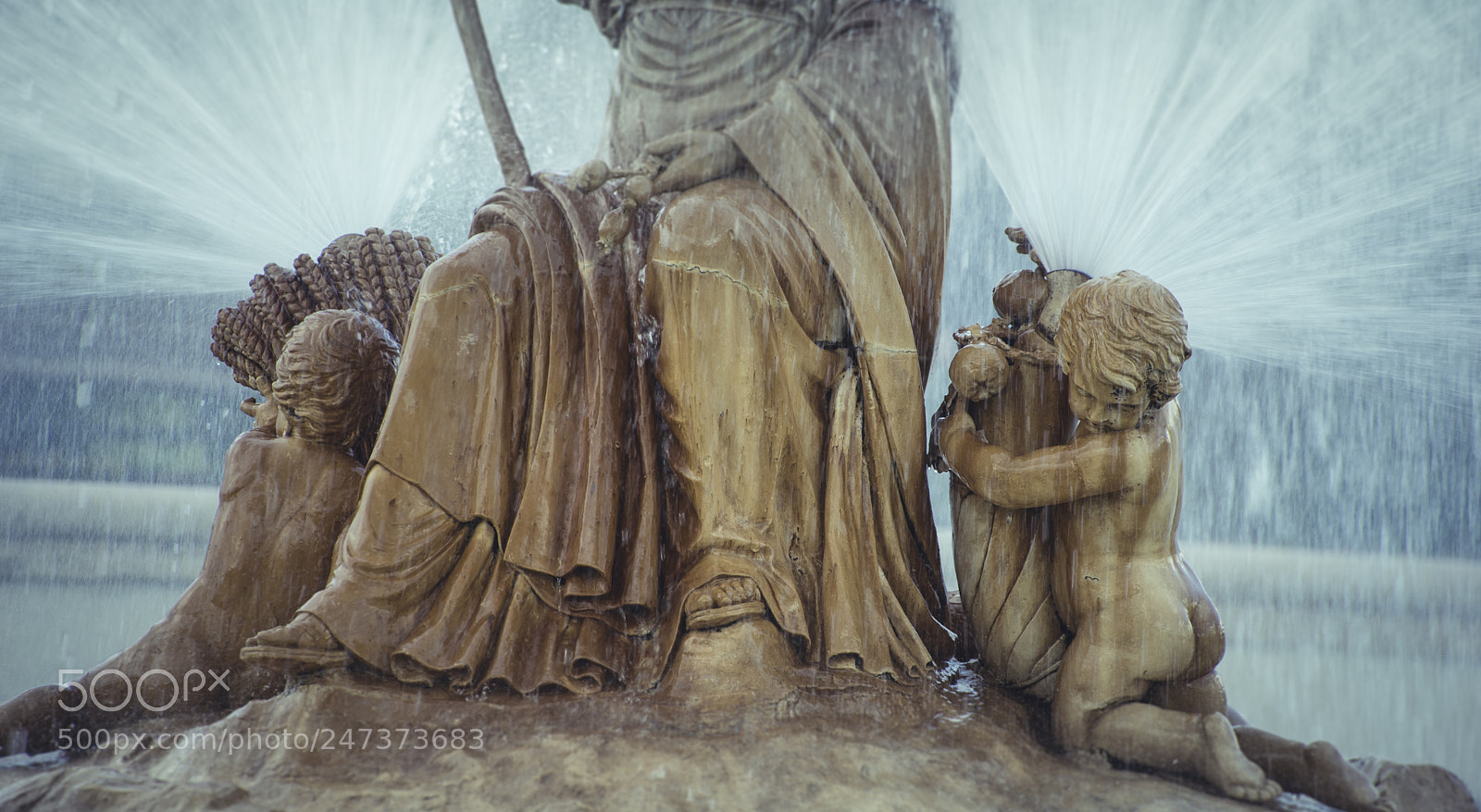 Sony a7 sample photo. Water fountains with mythological photography