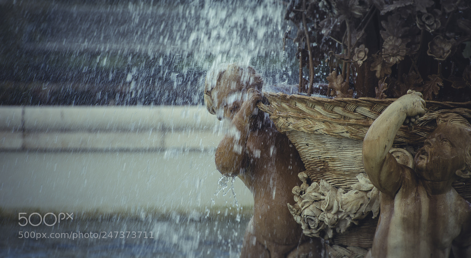 Sony a7 sample photo. Water fountains with mythological photography