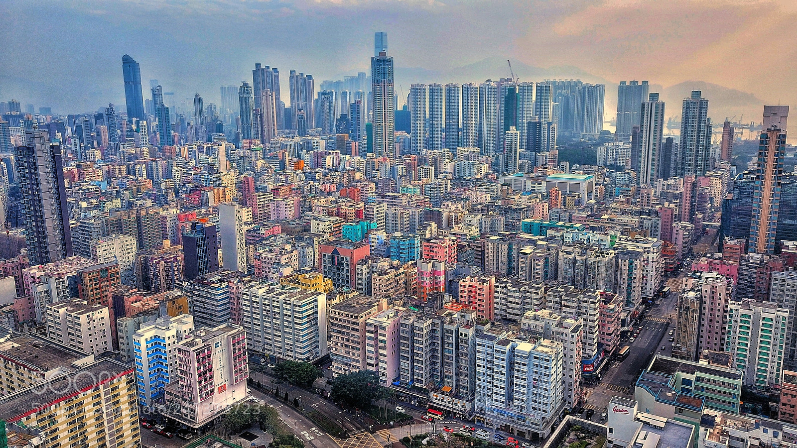DJI FC220 sample photo. Sham shui po city photography