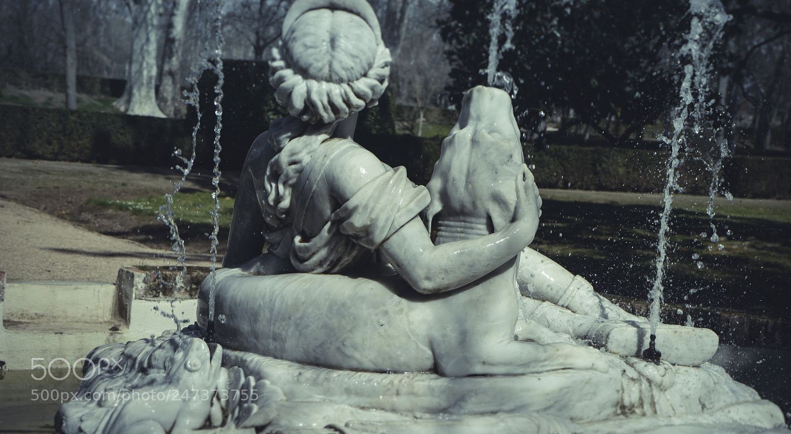 Sony a7 sample photo. Water fountains with mythological photography