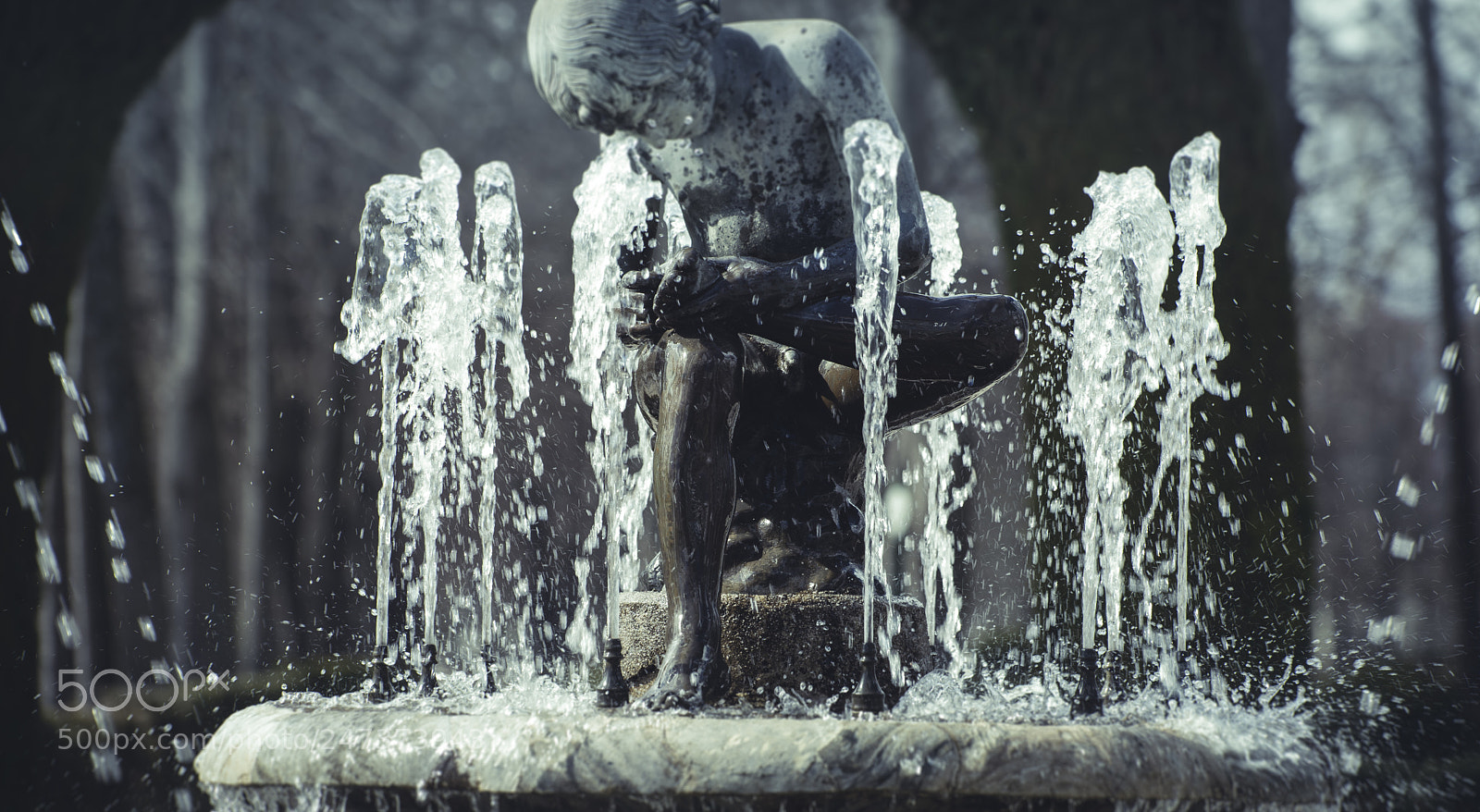 Sony a7 sample photo. Water fountains with mythological photography