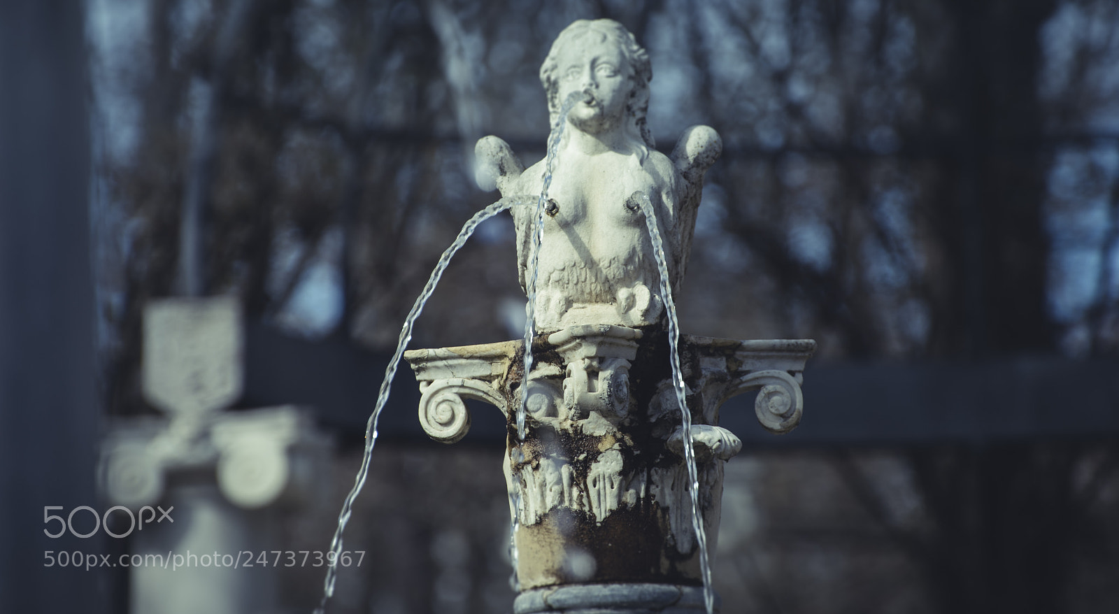 Sony a7 sample photo. Water fountains with mythological photography