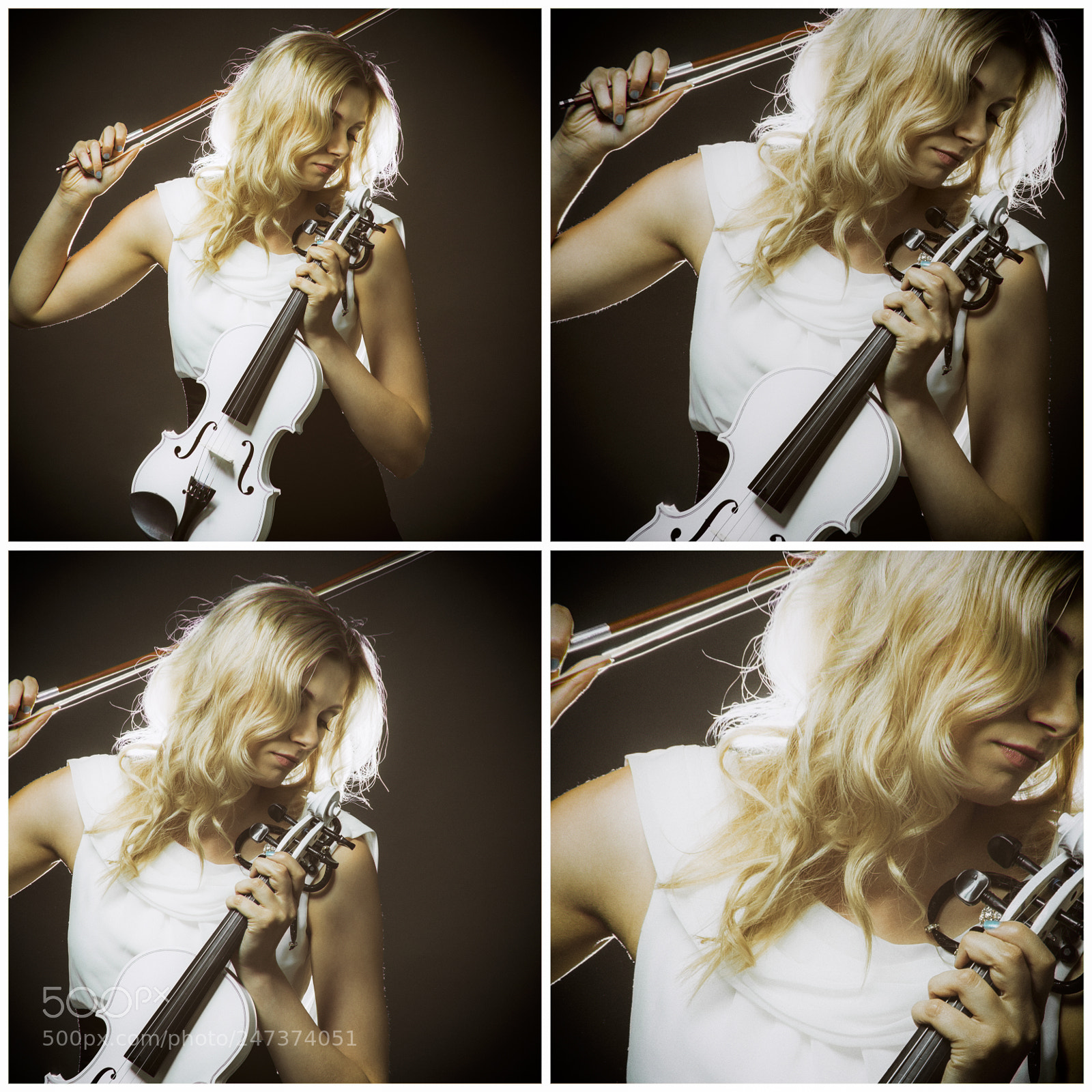 Canon EOS-1Ds Mark II sample photo. Beautiful violinist photography