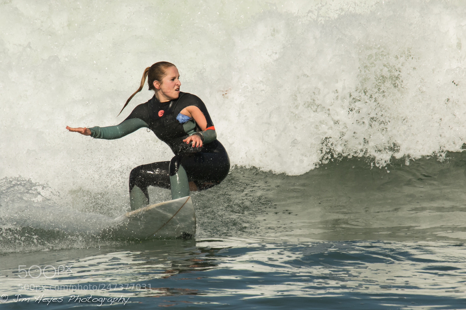 Canon EOS 7D Mark II sample photo. North beach surfer tearing photography