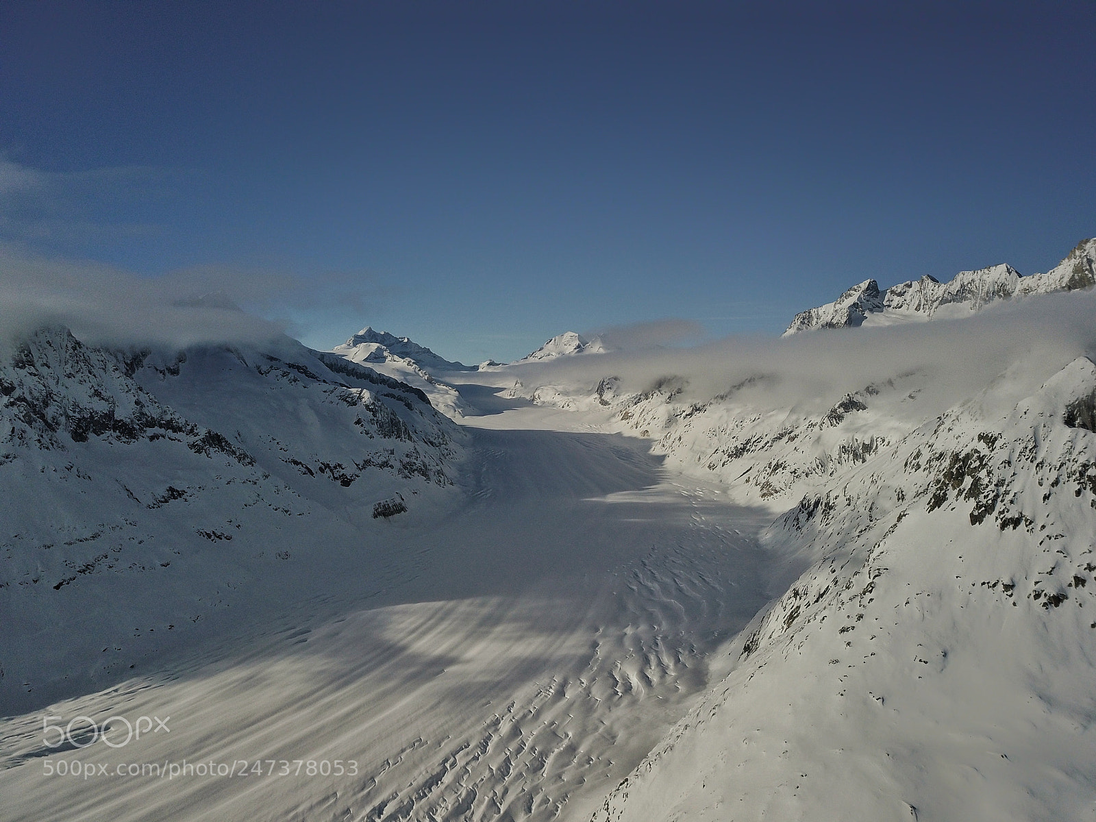 DJI FC220 sample photo. Aletsch glacier photography