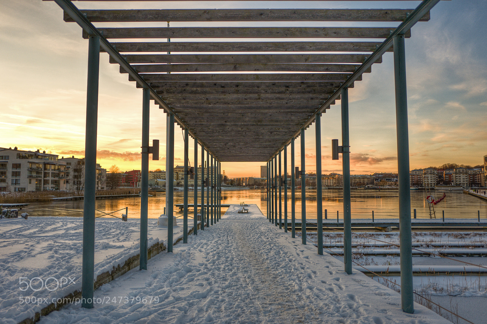 Leica Q (Typ 116) sample photo. Sunset in southeast stockholm photography