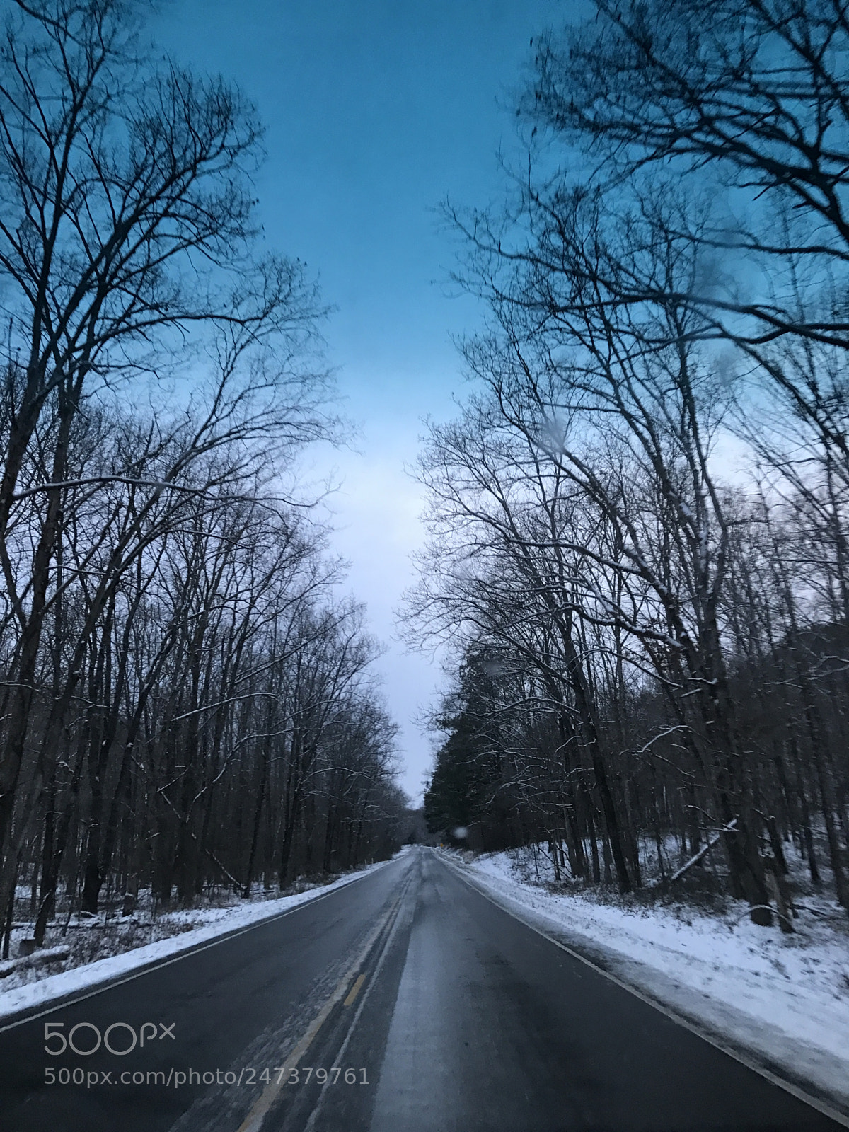 Apple iPhone 7 Plus sample photo. Cold clear path photography