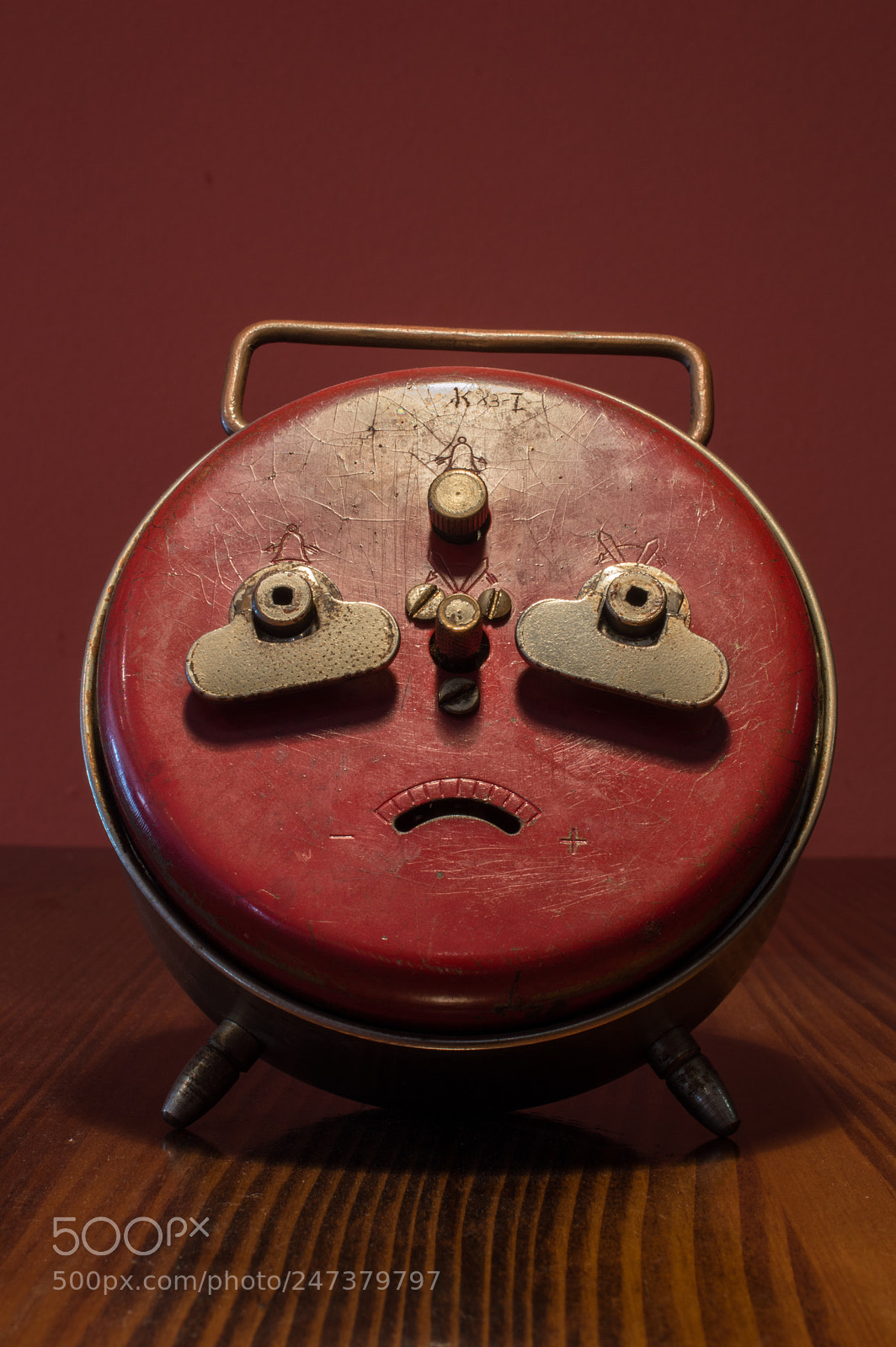 Nikon D3200 sample photo. Sad face clock photography