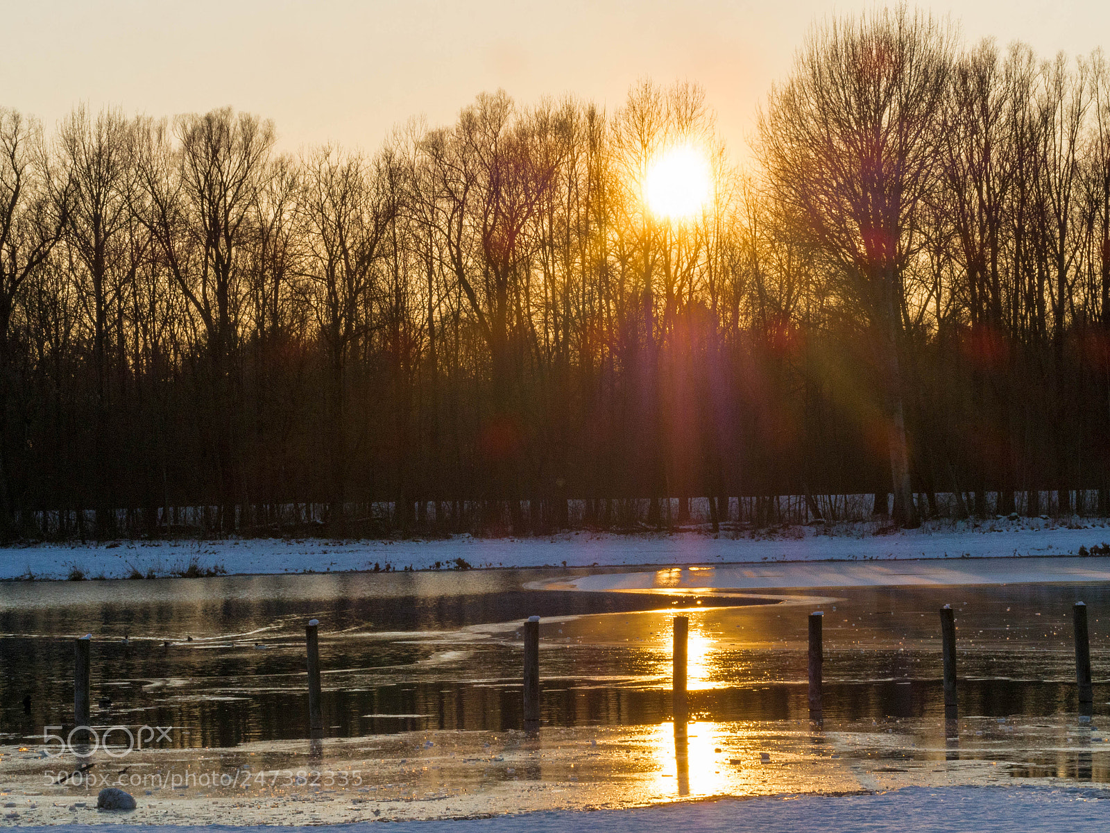 Olympus OM-D E-M10 sample photo. Winter sunset photography