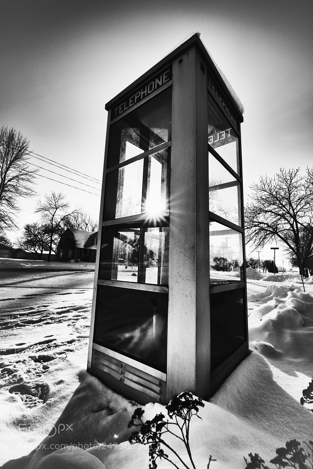 Nikon D800 sample photo. Phone booth photography