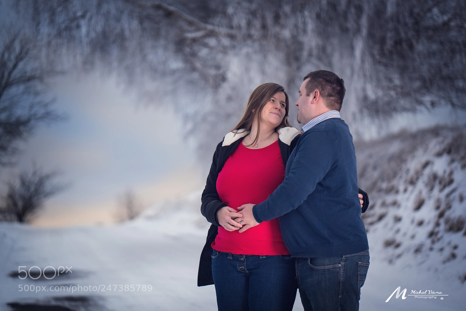 Sony a7R II sample photo. Romance in winter photography