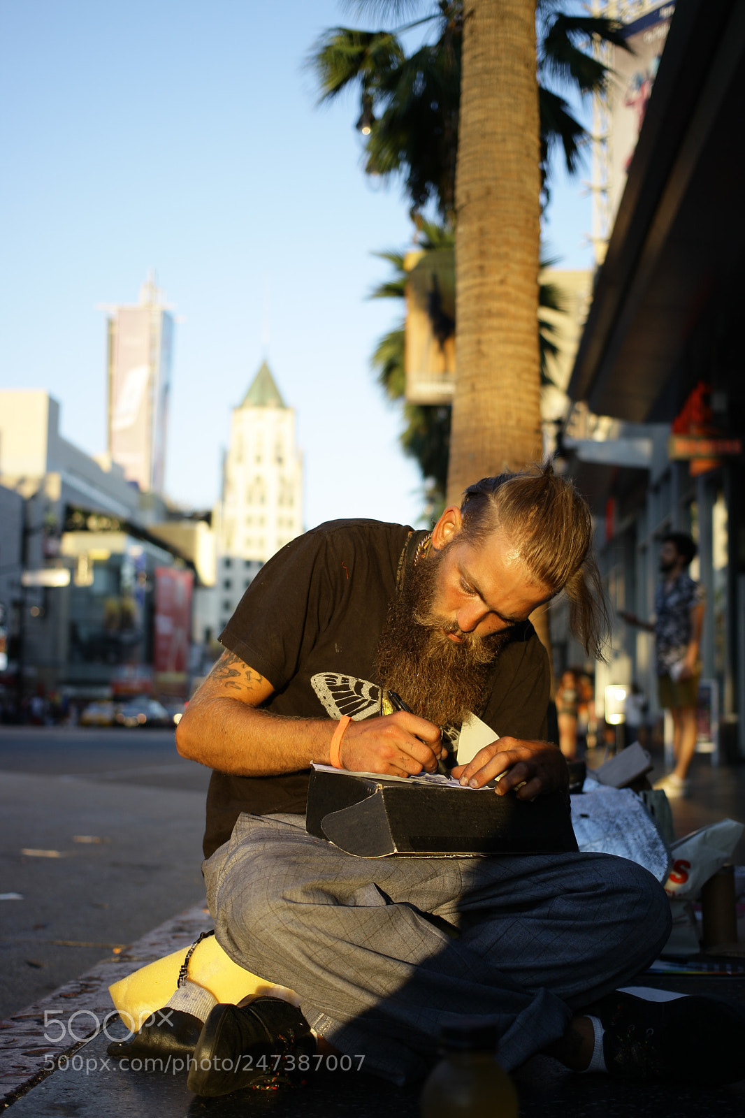 Canon EOS-1D Mark III sample photo. Street poet photography