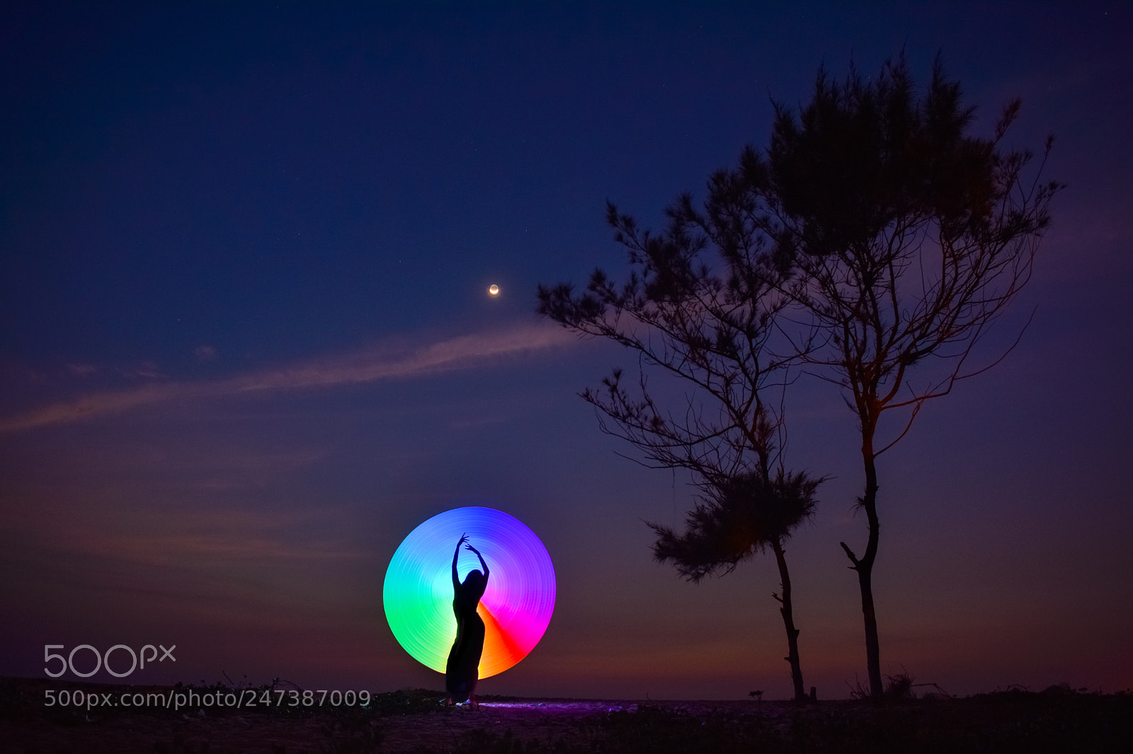 Nikon D5600 sample photo. Rainbow evening photography