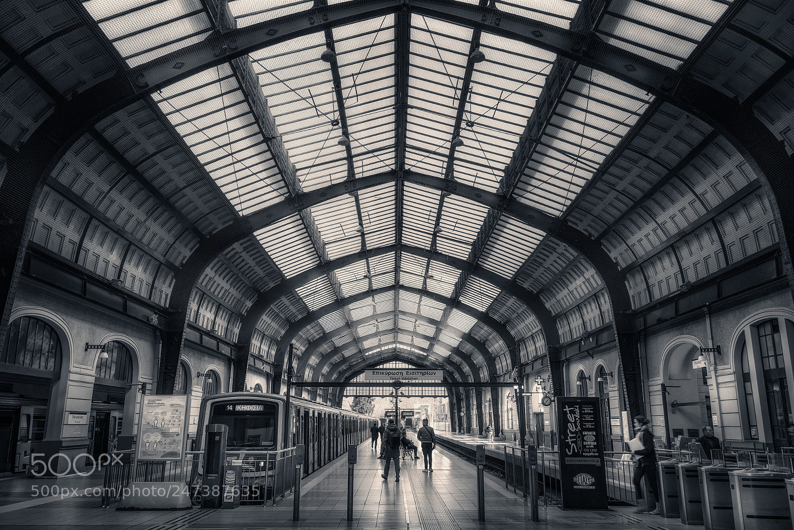 Nikon D610 sample photo. Pireaus station photography