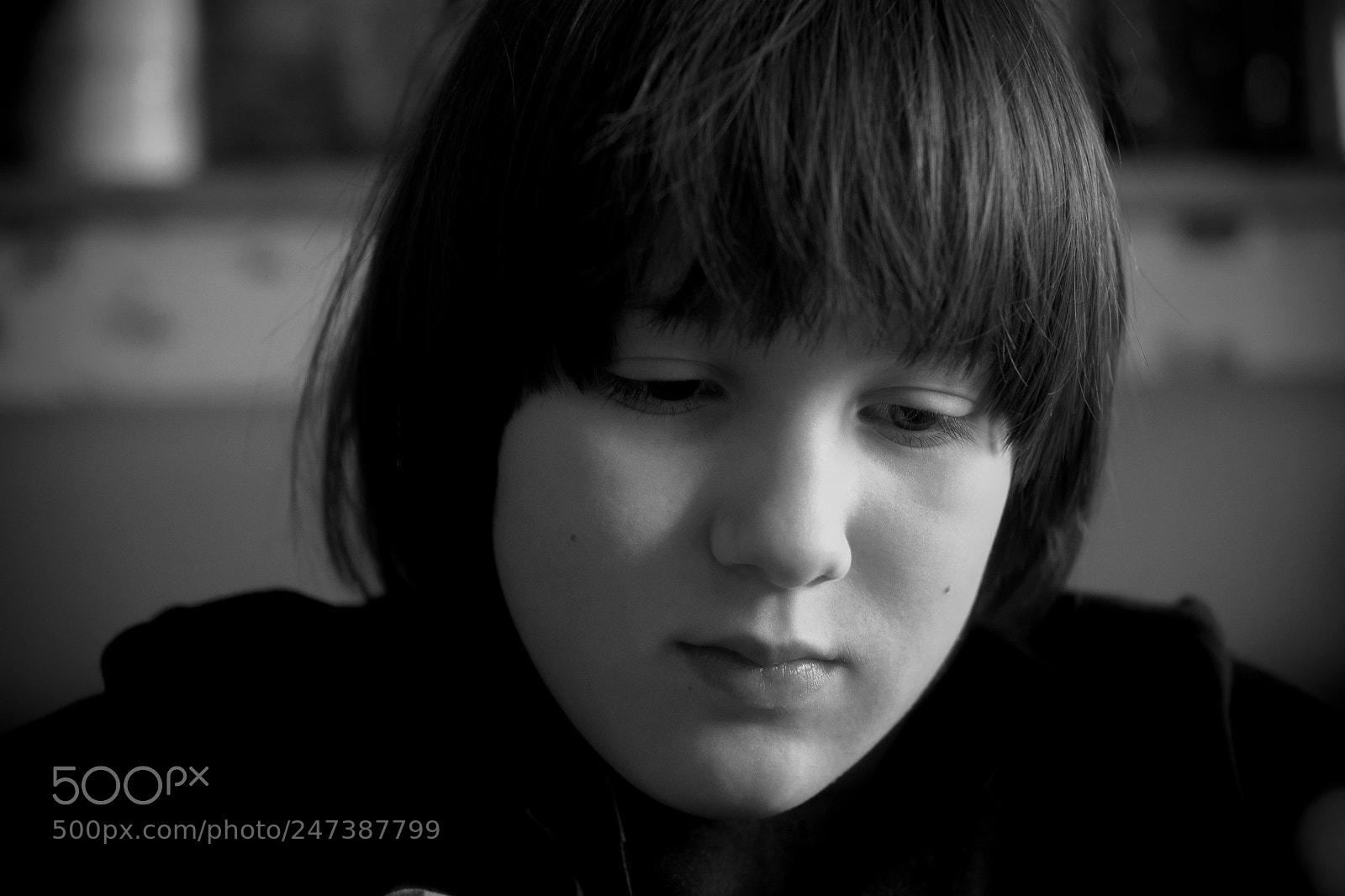 Olympus OM-D E-M1 sample photo. Portrait in dark photography