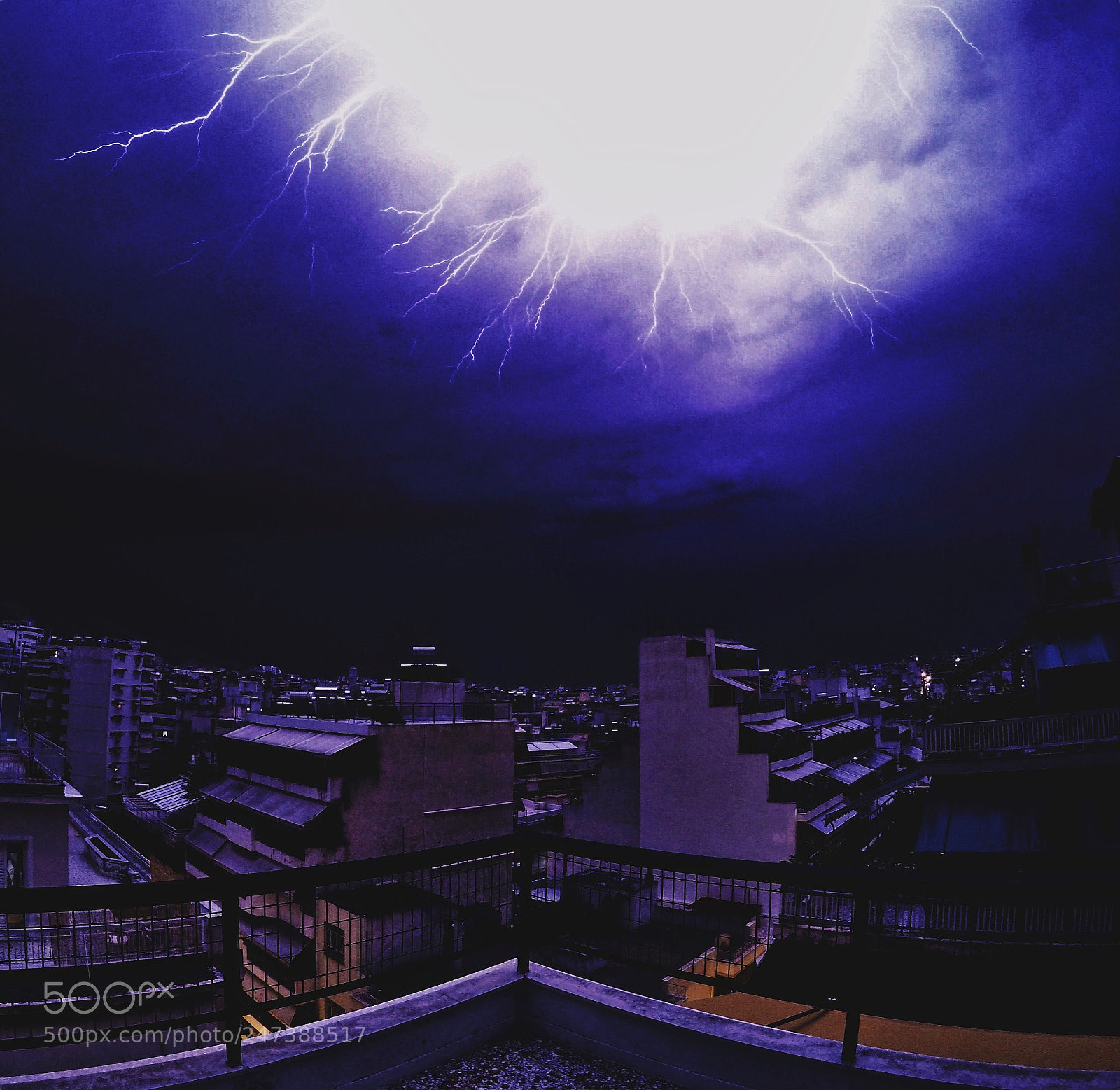 GoPro HERO4 Silver sample photo. Thunderstorm in athens photography