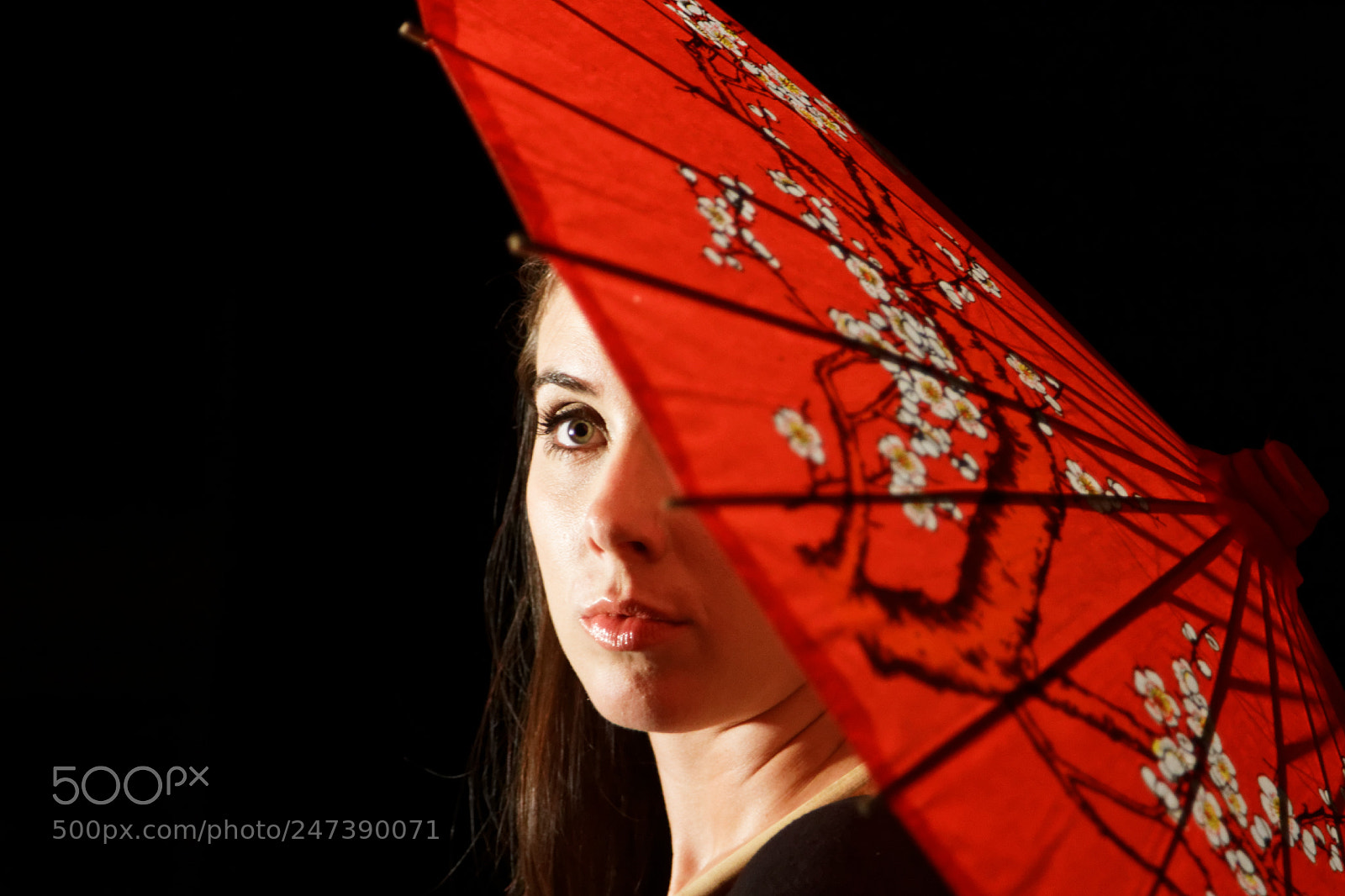 Canon EOS 7D + Canon EF 24-105mm F4L IS USM sample photo. Woman with red parasol photography