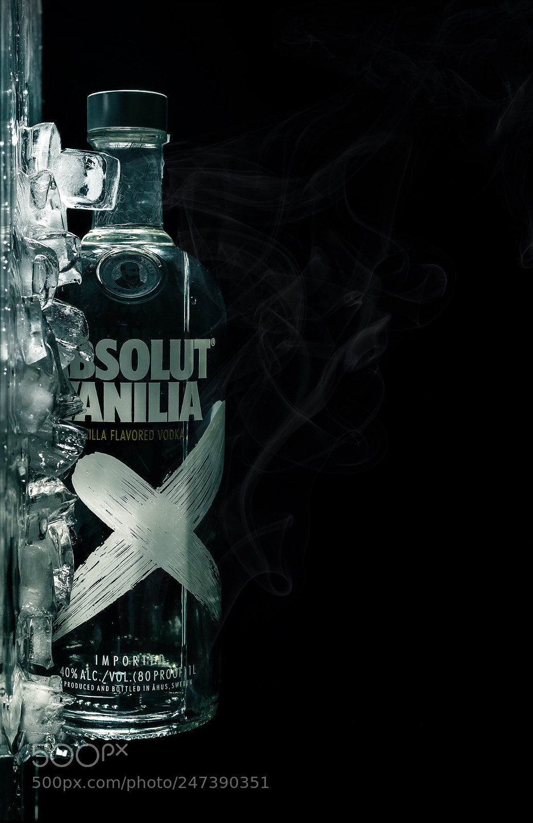 Sony a6300 sample photo. Absolut vodka vanilla flavour photography