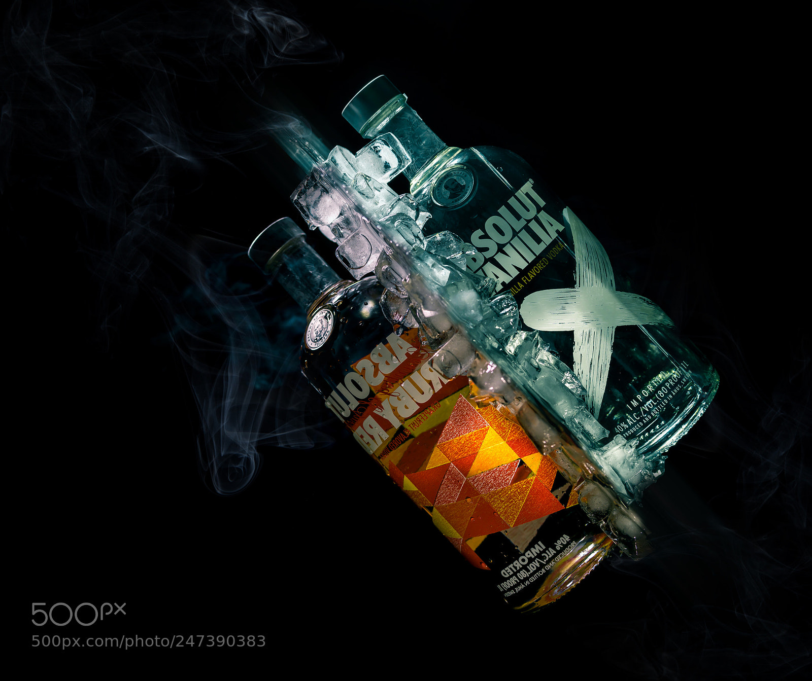 Sony a6300 sample photo. Absolut vodka mirror photography