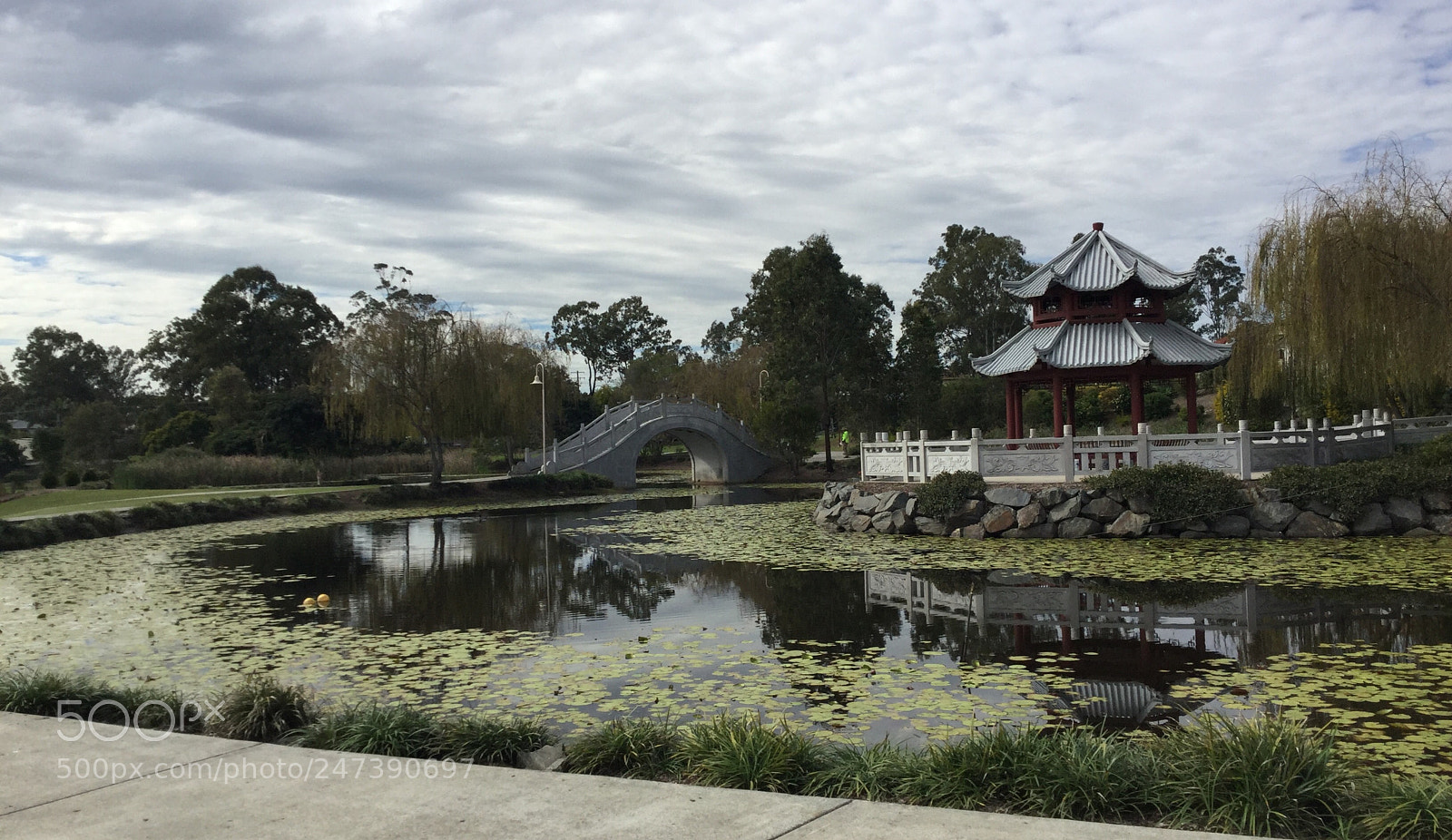 Apple iPad Air 2 sample photo. Japanese styled lake setting photography