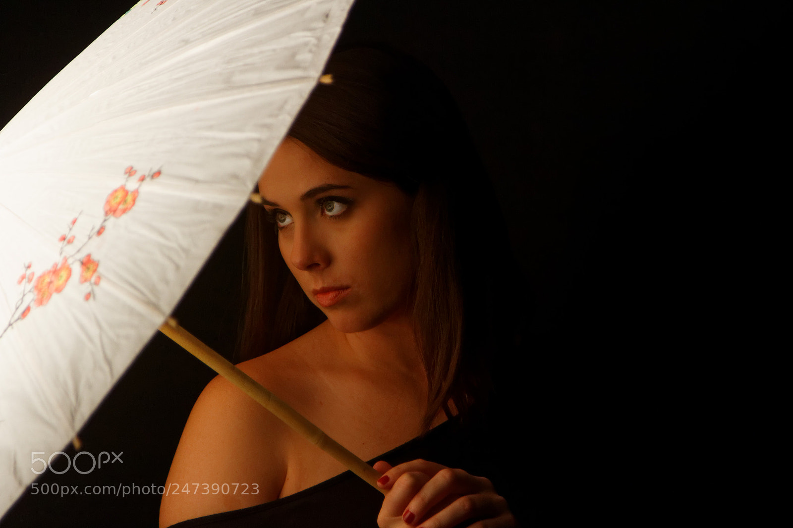 Canon EOS 7D sample photo. Woman with white parasol photography