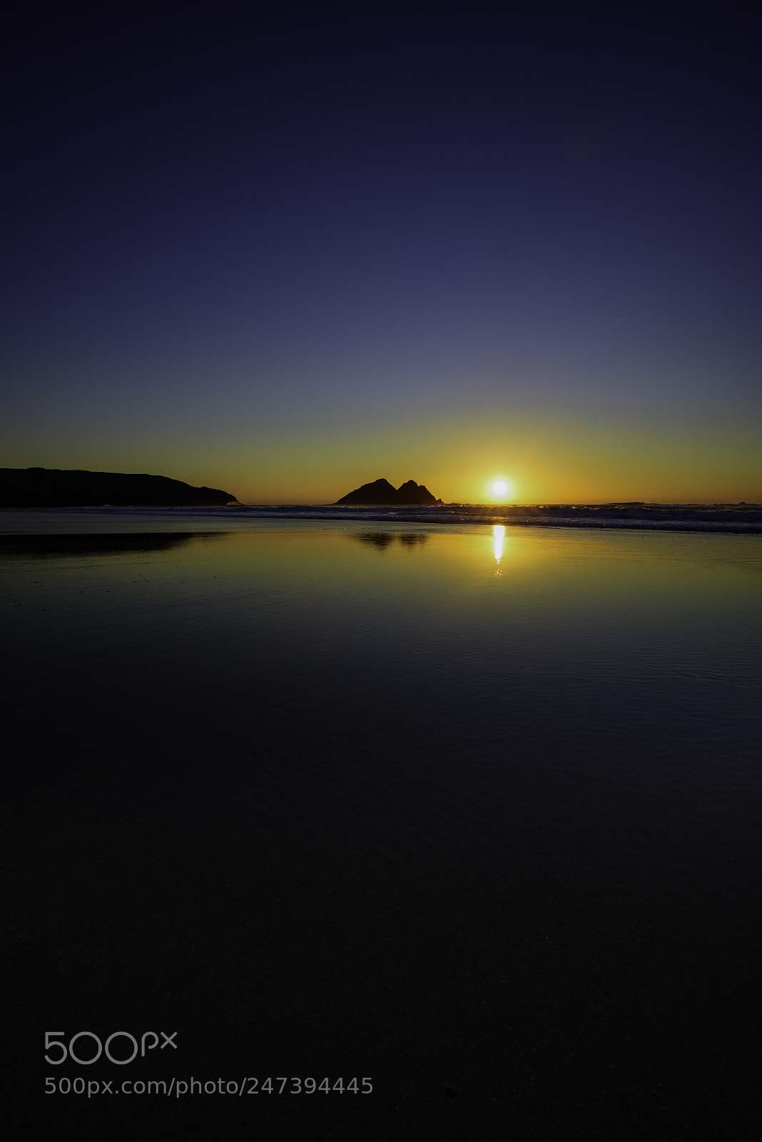 Nikon D810 sample photo. Holywell bay sunset photography