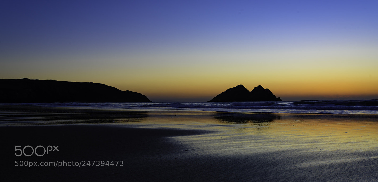 Nikon D810 sample photo. Holywell bay sunset photography
