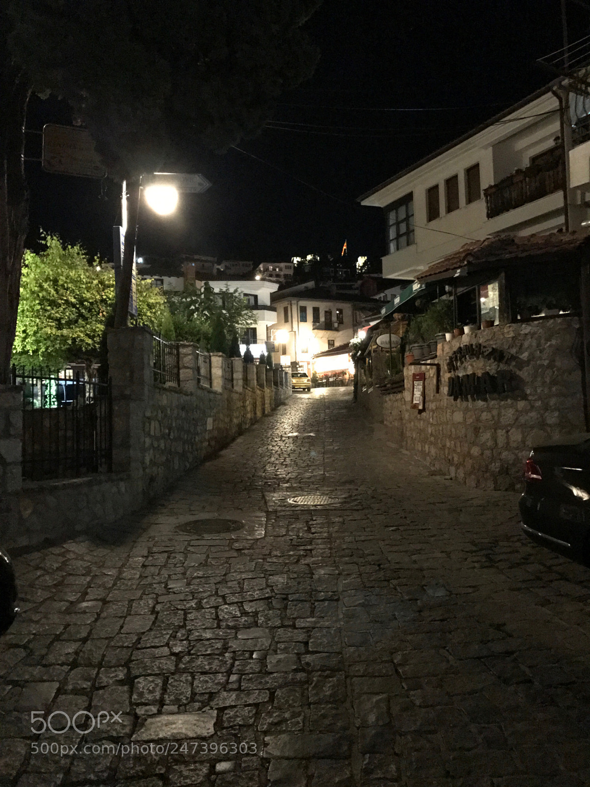 Apple iPhone 7 Plus sample photo. Town at night photography