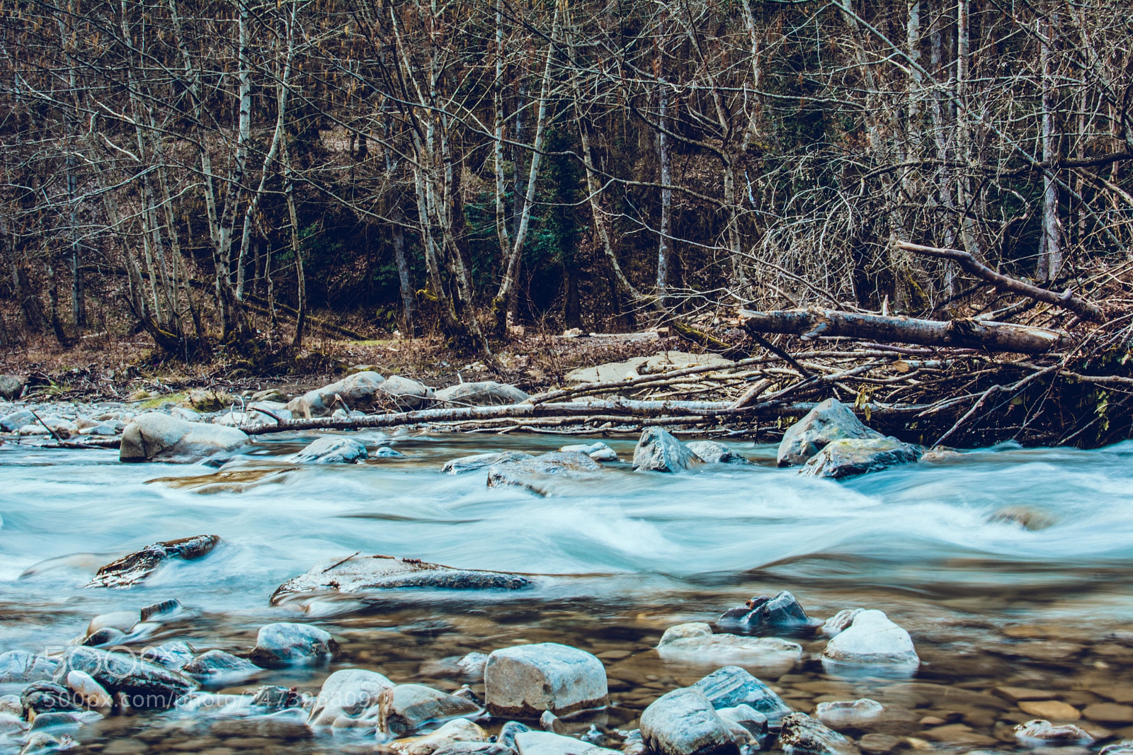 Nikon D5200 sample photo. Winter river photography
