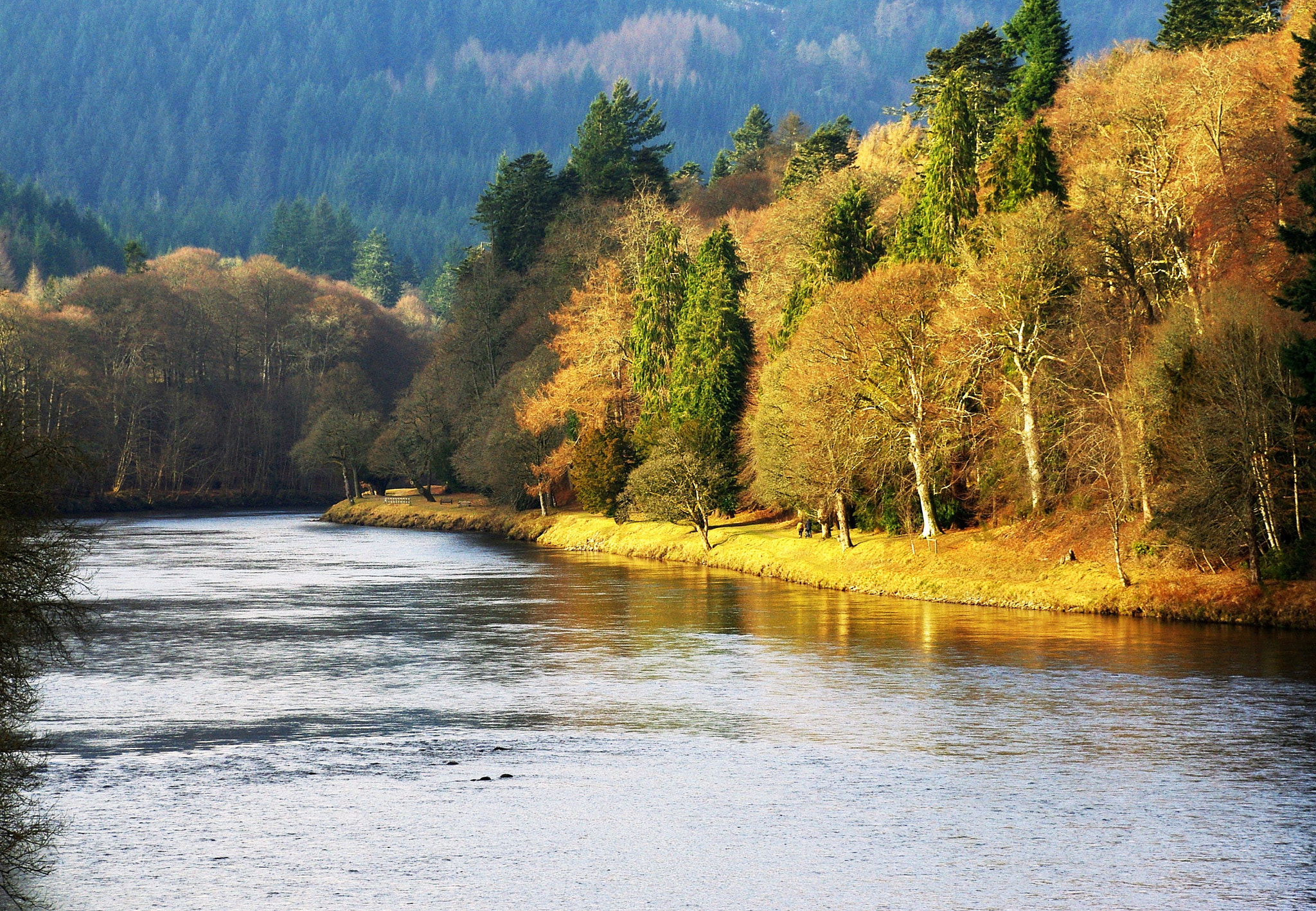 Pentax K200D sample photo. The river tay photography