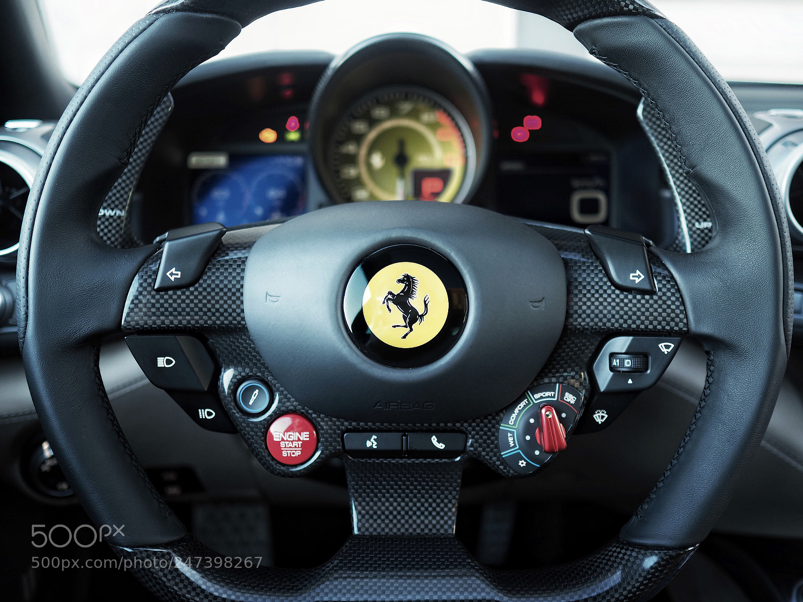 Olympus PEN-F sample photo. Ferrari gtc4 lusso t photography