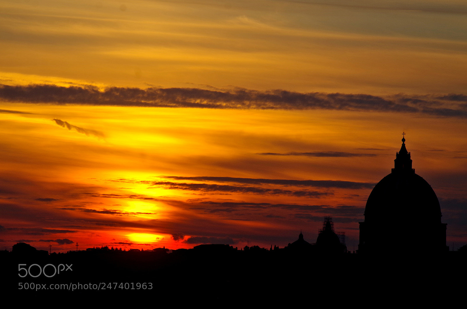 Pentax K-500 sample photo. Roman beautiful sunset photography