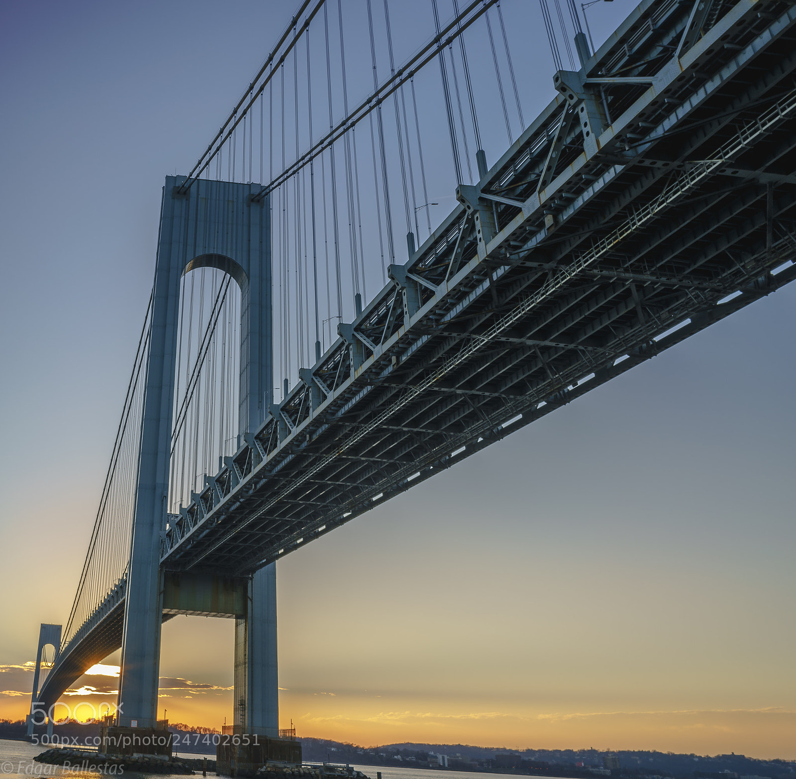 Sony a7R II sample photo. Verazano bridge under photography