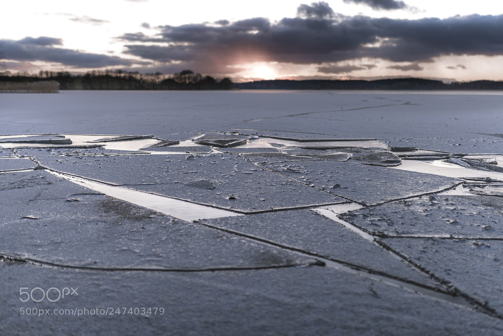 Nikon D800 sample photo. Frozen sunset photography