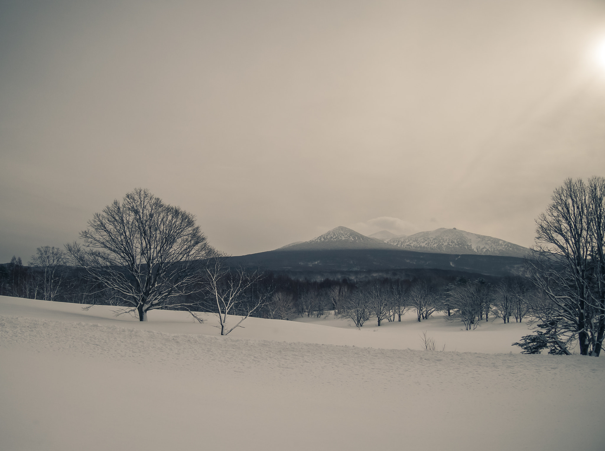 Nikon Coolpix P330 sample photo. Snow on the hill photography