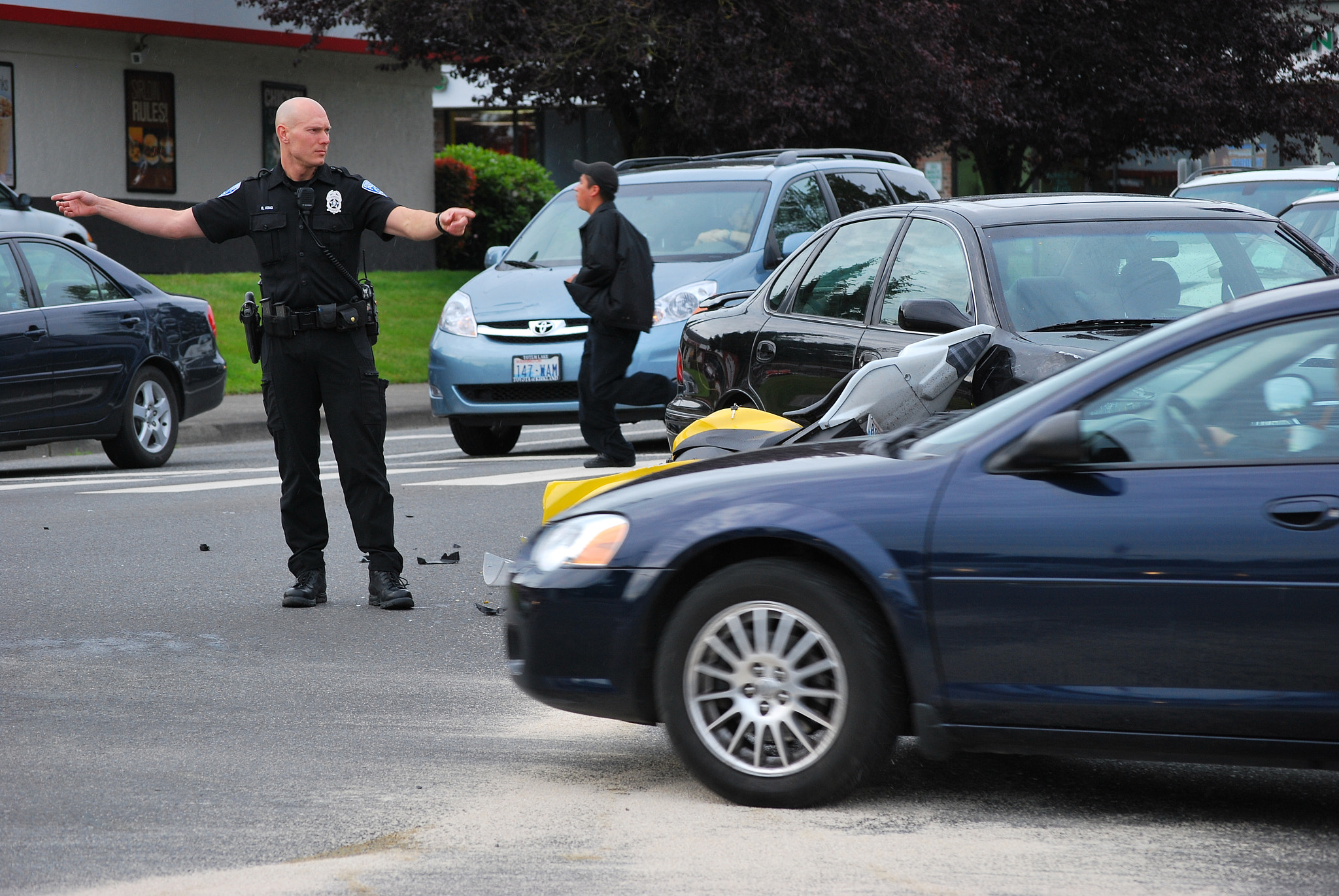 Nikon D60 sample photo. Car, motorcycle accident. photography